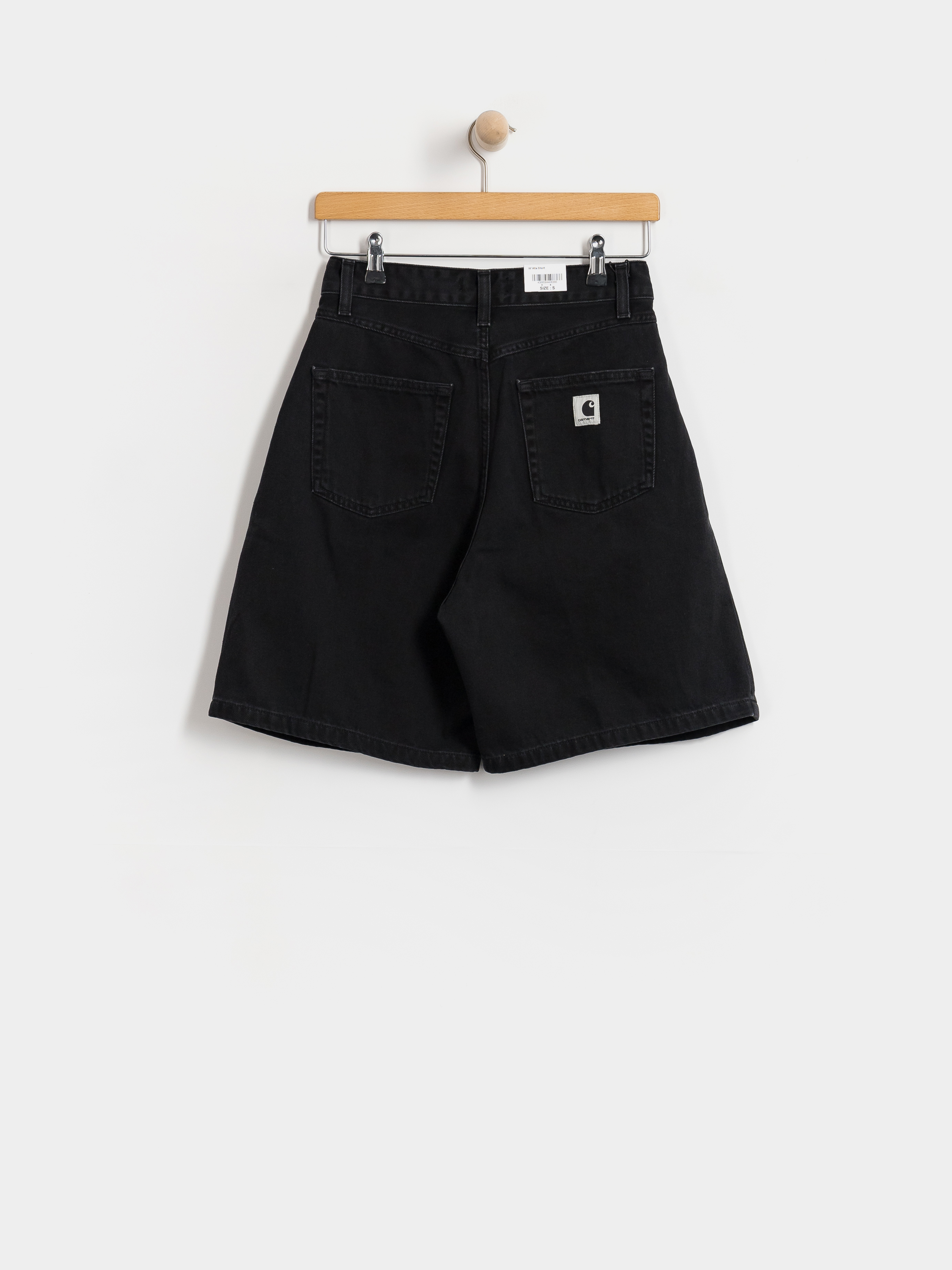 Carhartt WIP Alta Wmn Rövidnadrág (black stone washed)