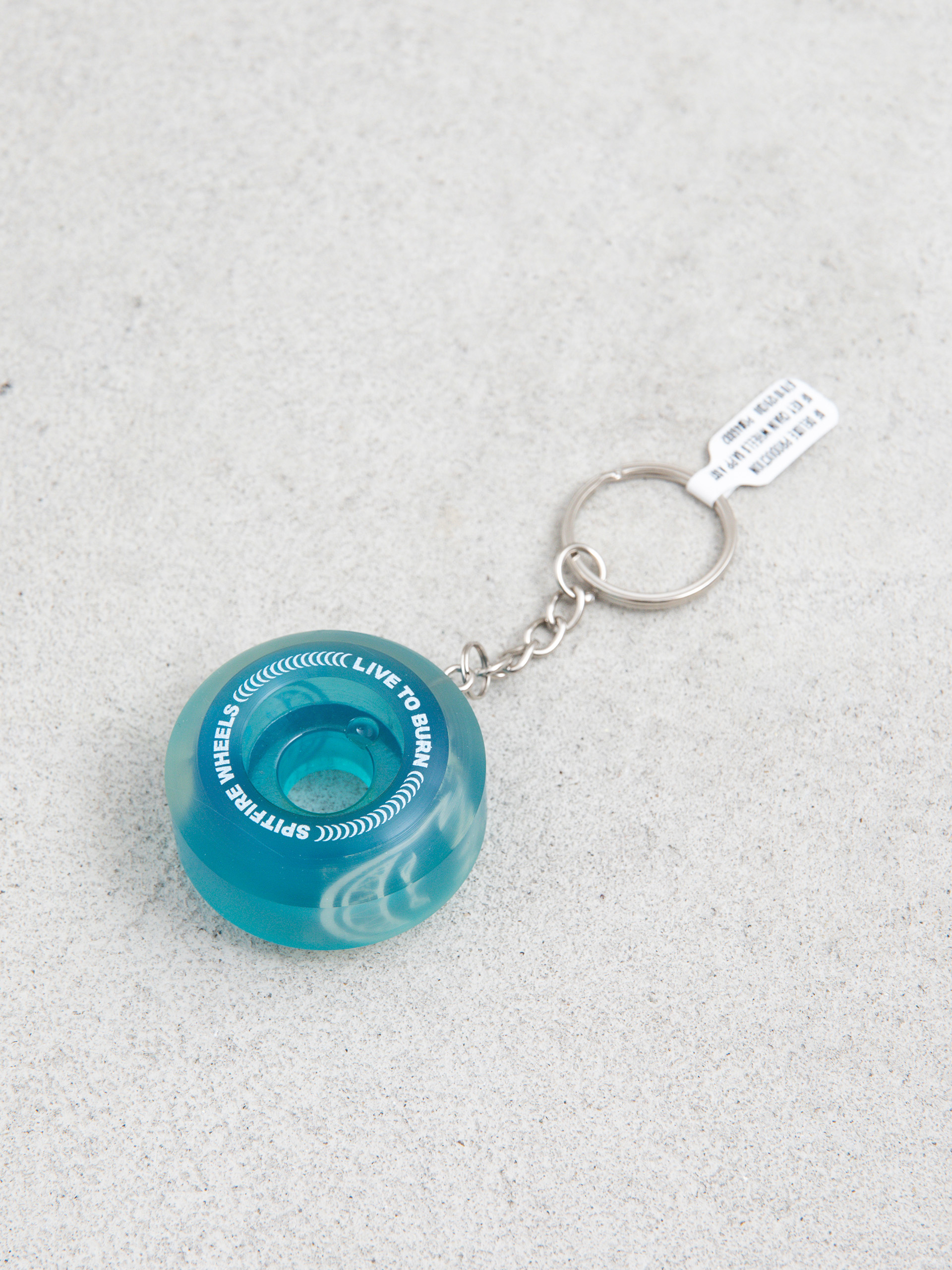 Spitfire Wheel Keychain Kulcstartó (transparent teal)