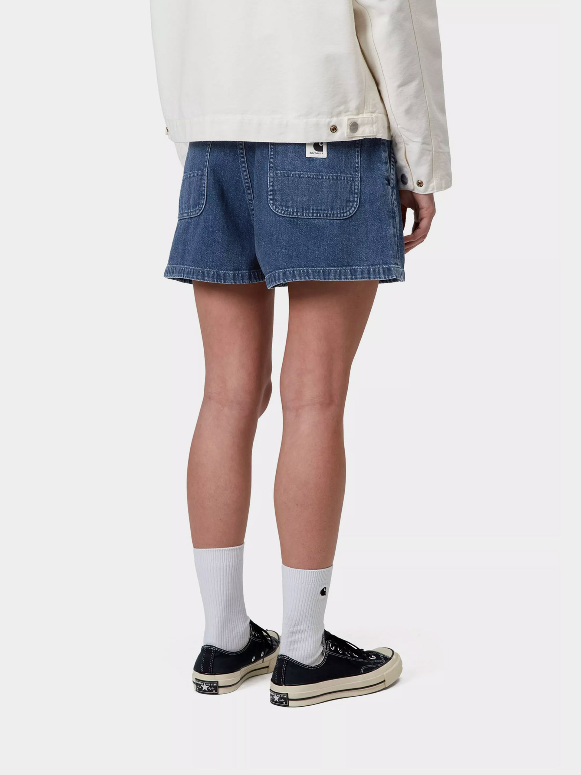 Rövidnadrág Carhartt WIP Lova Wmn (blue stone washed)