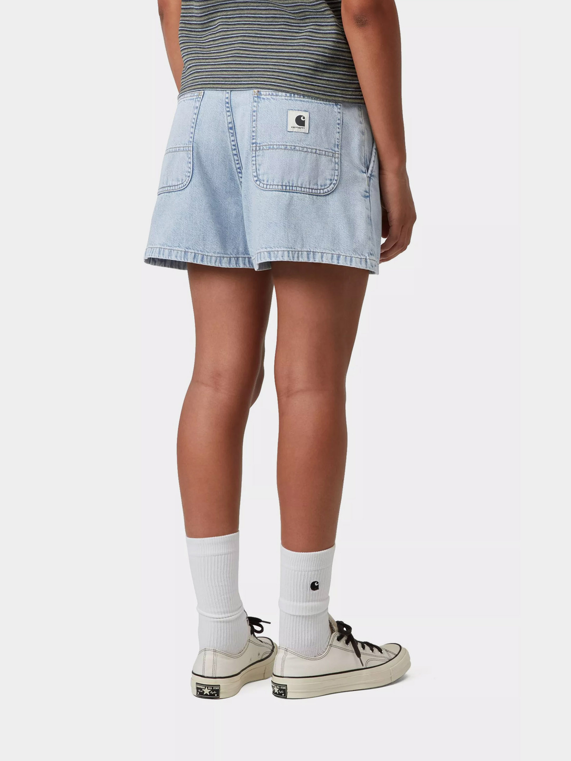 Rövidnadrág Carhartt WIP Lova Wmn (blue stone bleached)