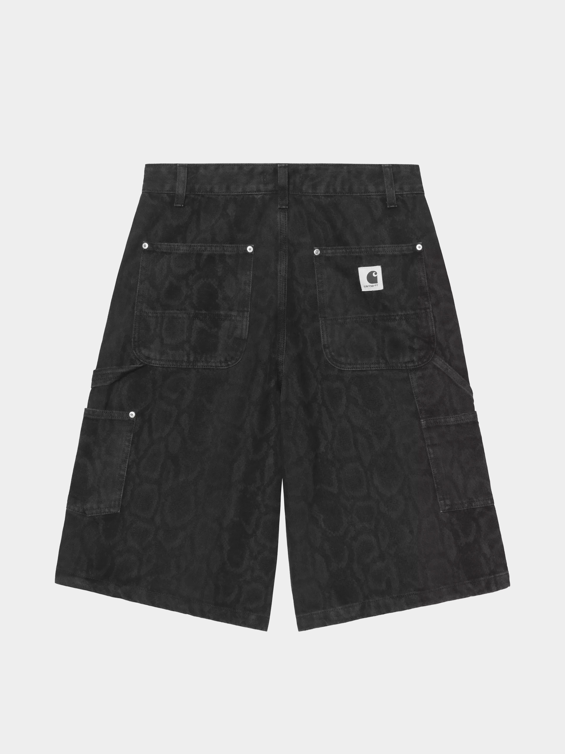 Rövidnadrág Carhartt WIP Snake Nixon Double Knee Wmn (snake camo/black)