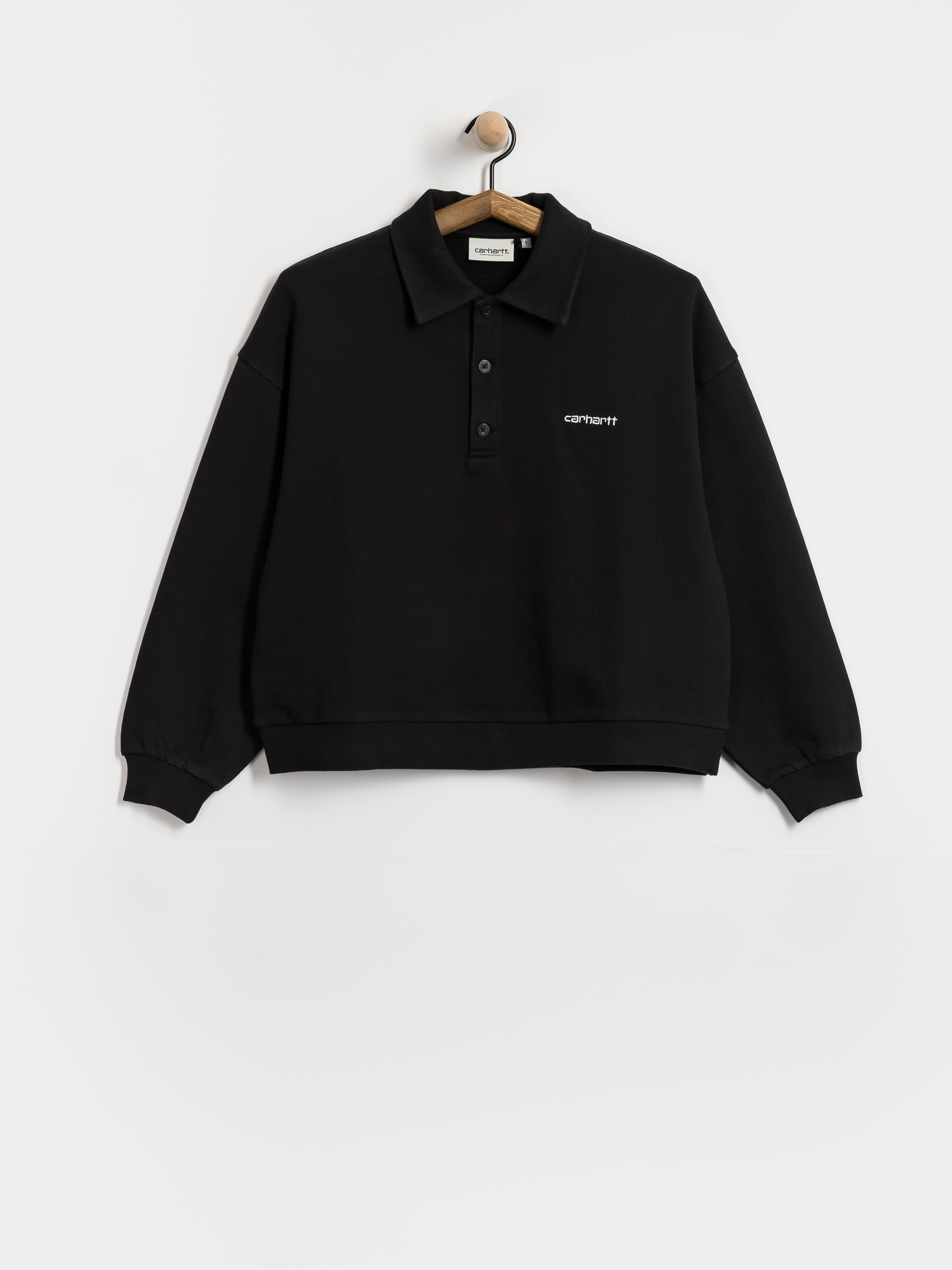 Carhartt WIP Brenta Polo Wmn Pulóver (black/white)