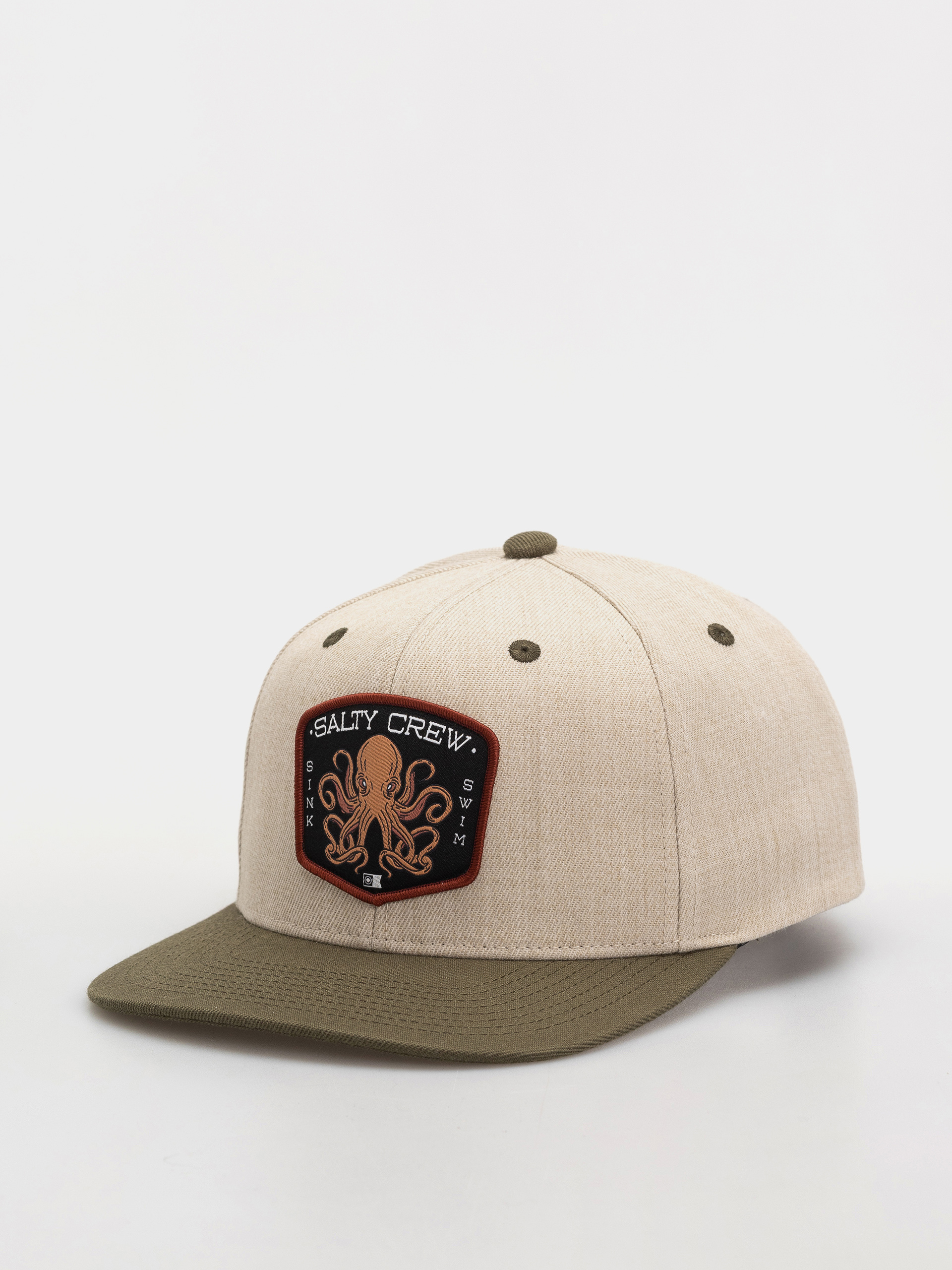 Baseball sapka Salty Crew Tako Club Snapback (natural/olive)