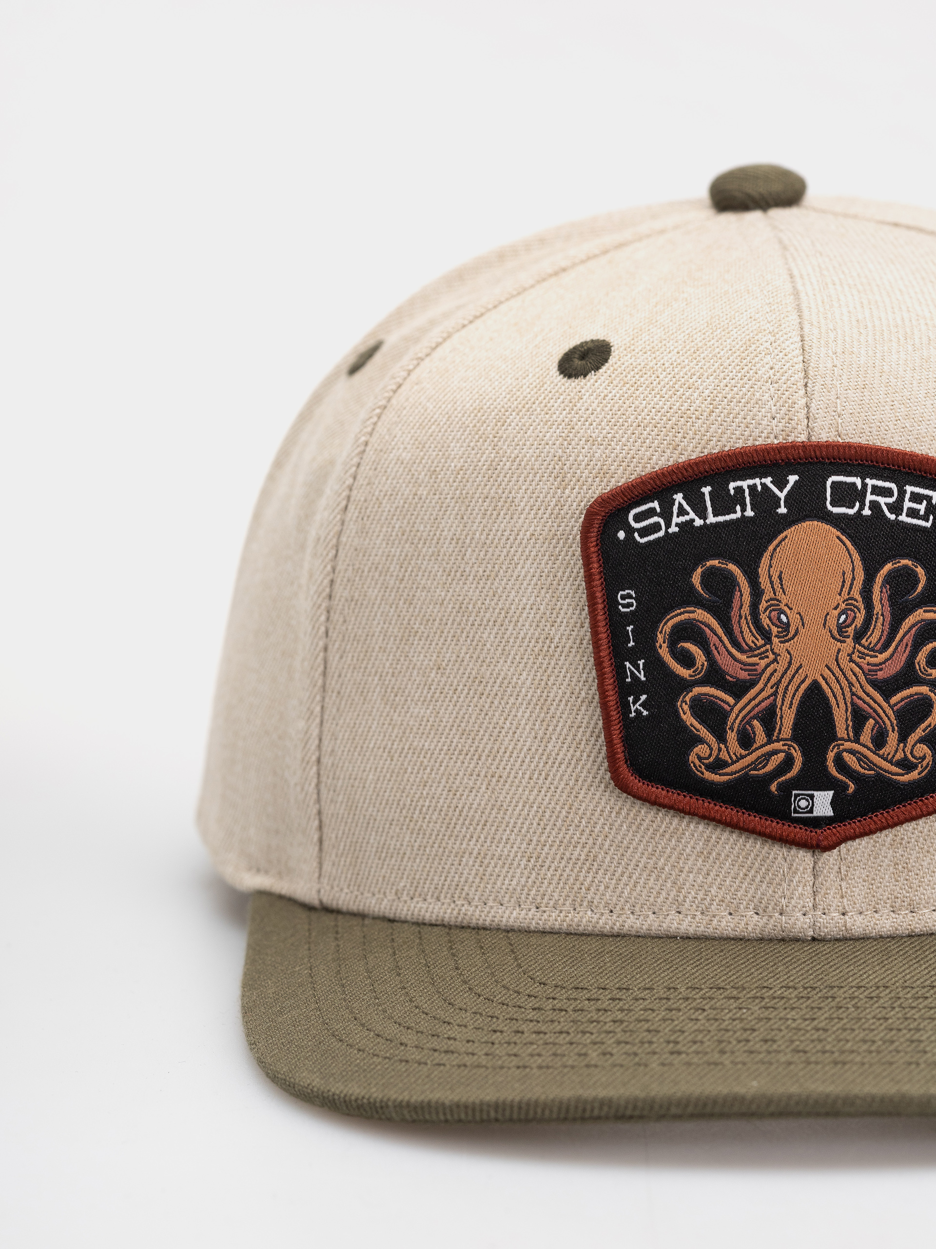 Baseball sapka Salty Crew Tako Club Snapback (natural/olive)