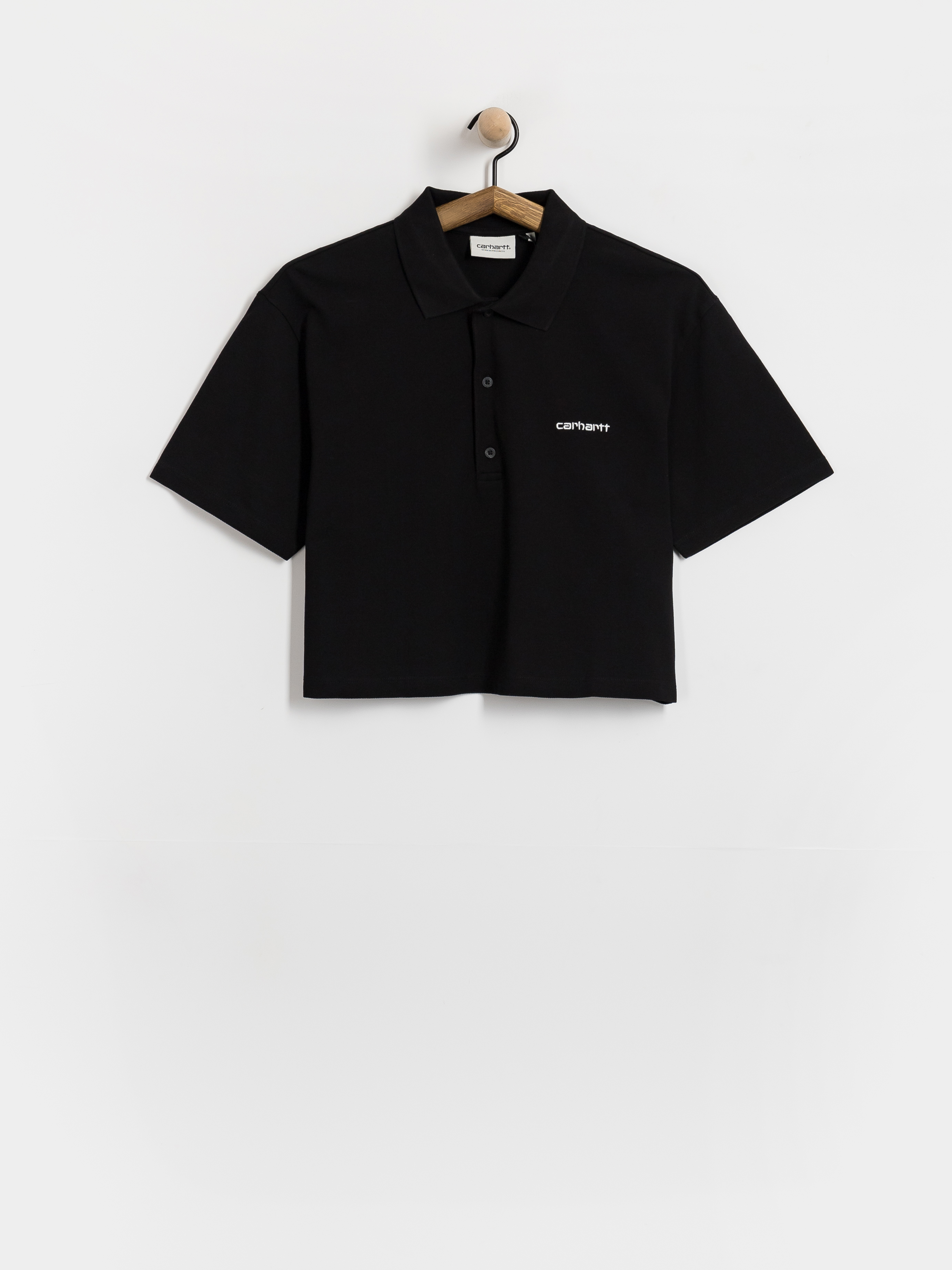 Pu00f3lu00f3 Carhartt WIP Script Polo Wmn (black/white)