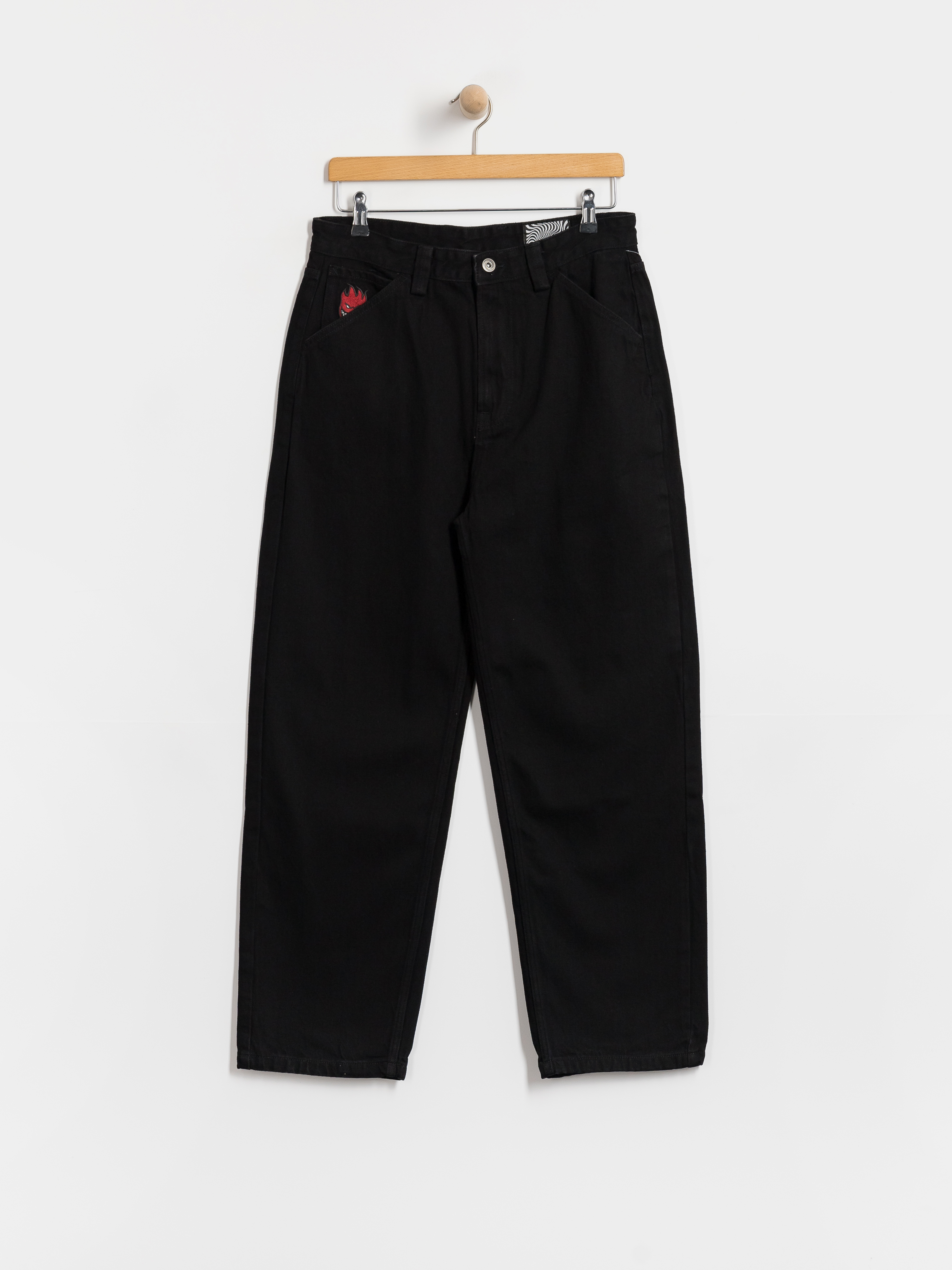 Spitfire Bighead Fill Denim Kisnadrág (black denim)