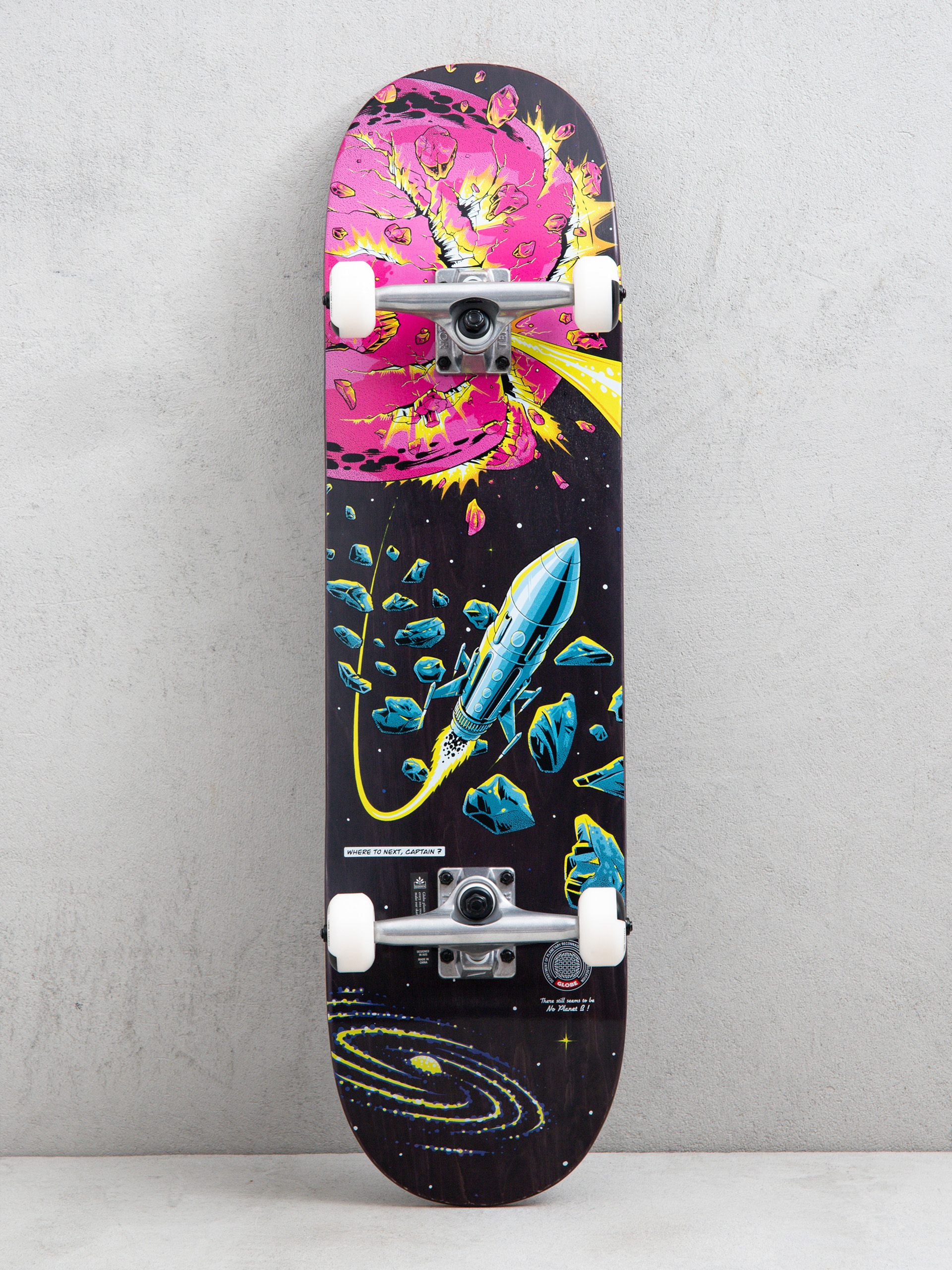 Komplett gördeszka Globe G1 Where To Next (black maple/recon)