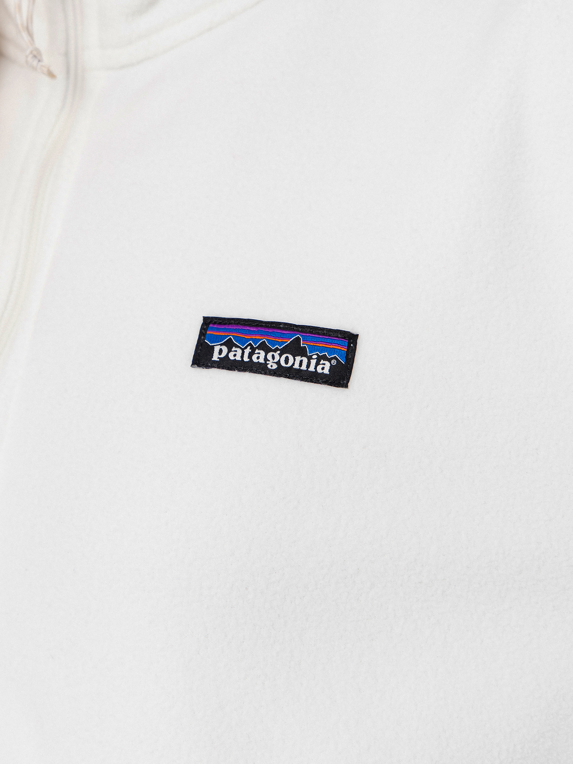 Női Patagonia Micro D 1/2 Zip Polár pulóver (birch white)
