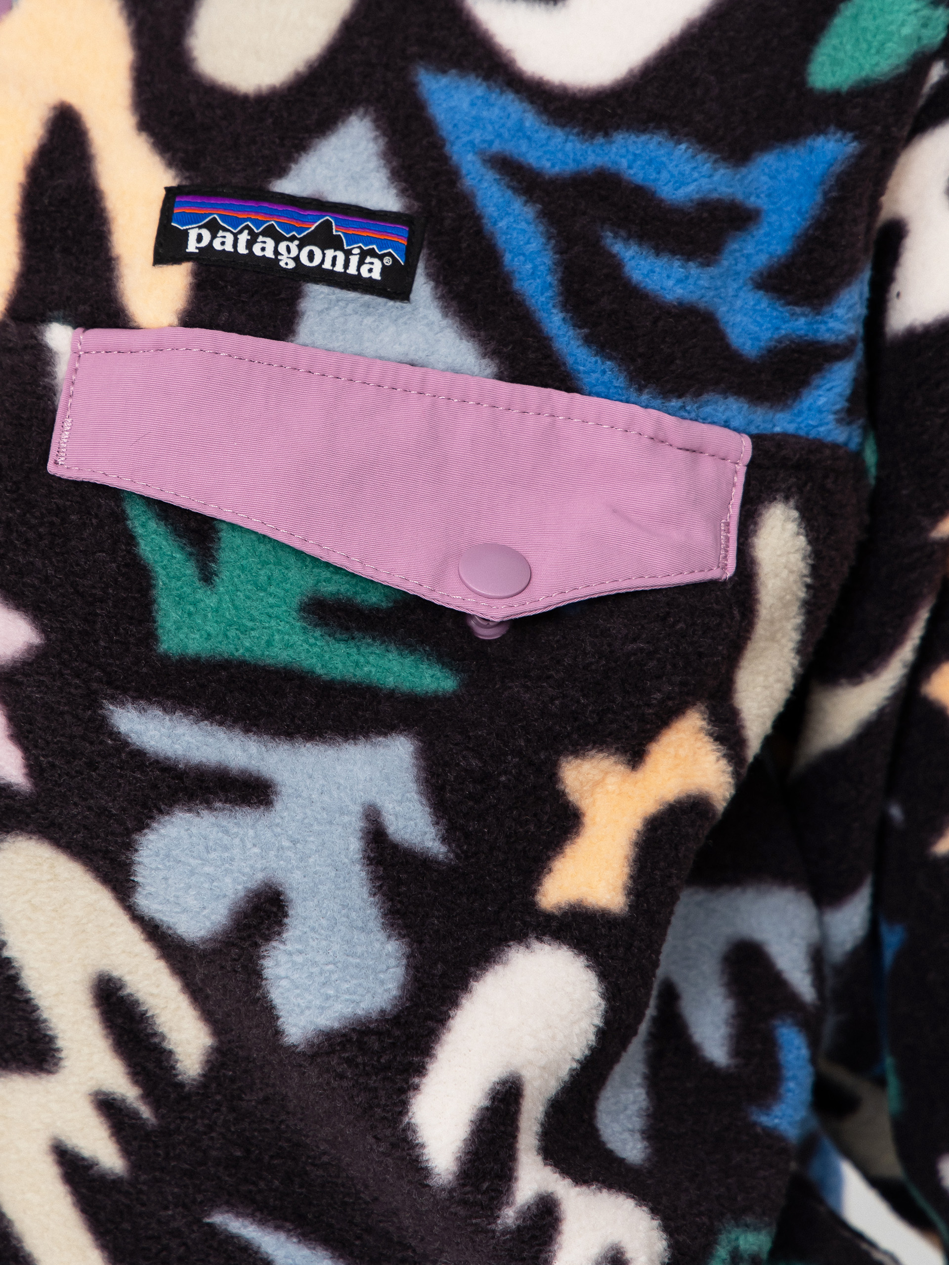 Női Patagonia Lightweight Synchilla Snap T Polár pulóver (kaleido/black)