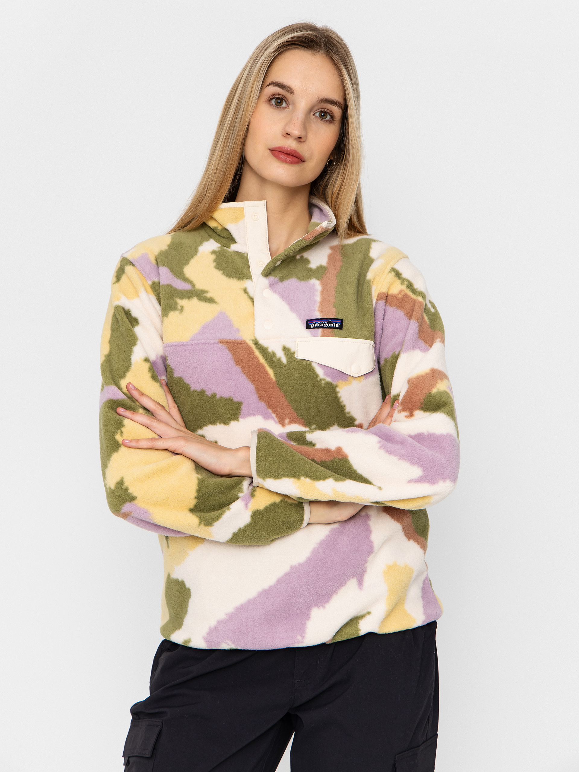 Patagonia Lightweight Synchilla Snap T Wmn Polu00e1r pulu00f3ver (sunshine/natural)