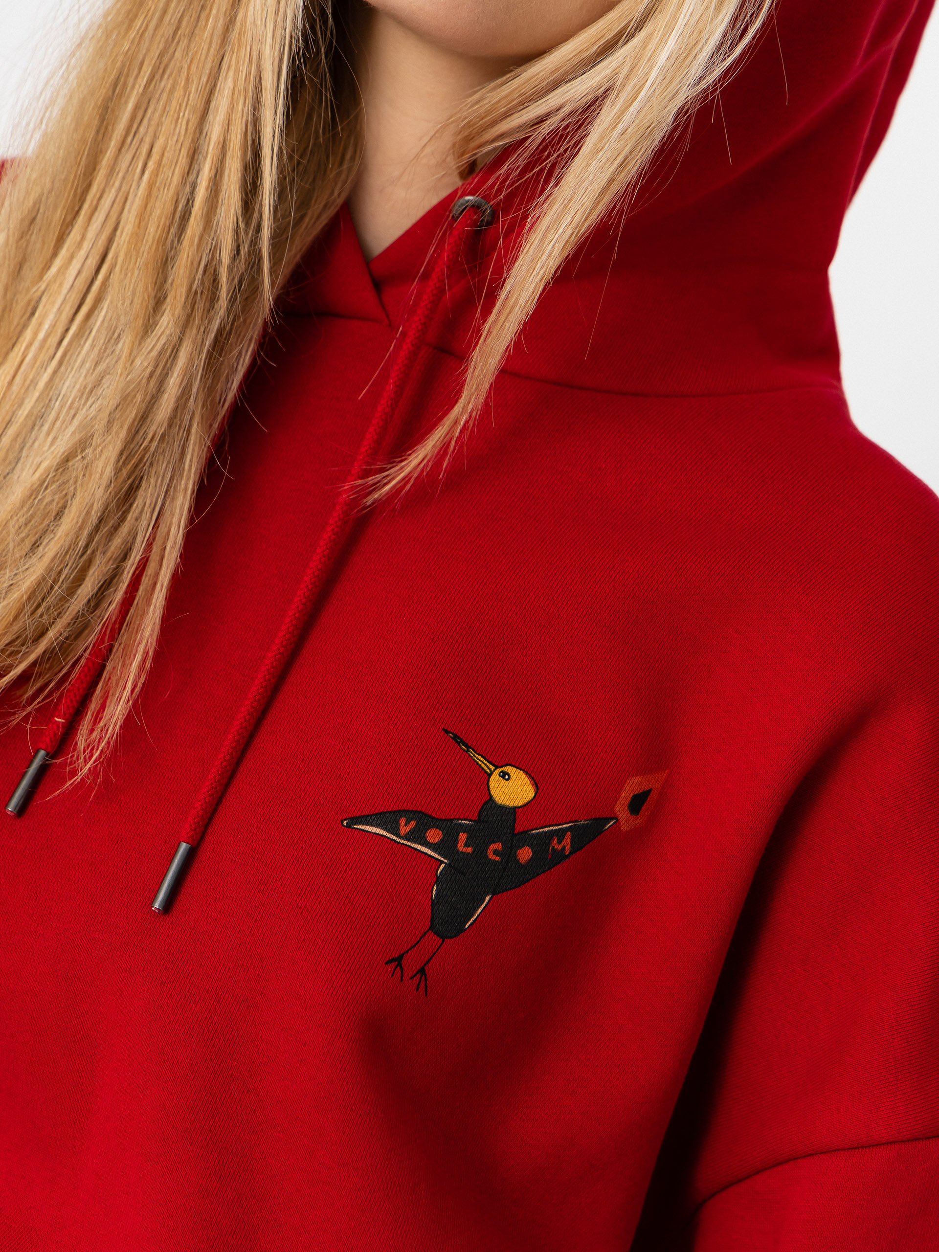 Volcom Moove On HD Wmn Kapucnis pulóver (deep red)