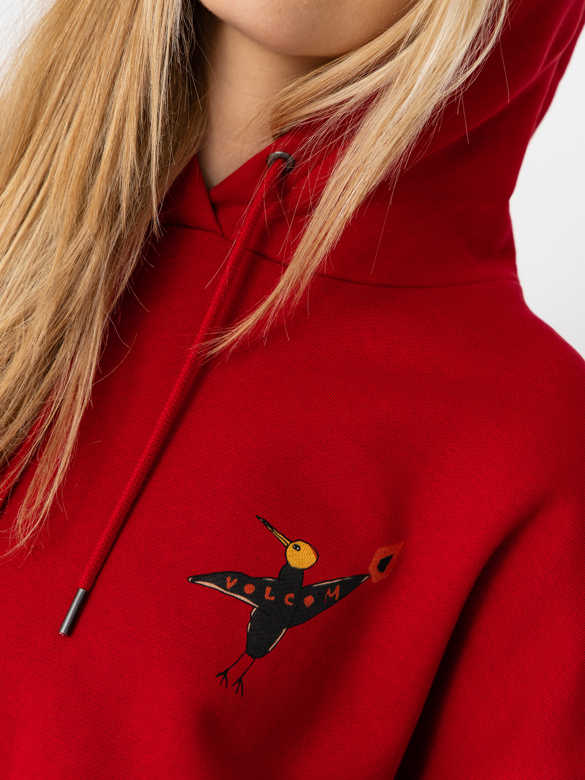 Volcom Moove On HD Wmn Kapucnis pulóver (deep red)