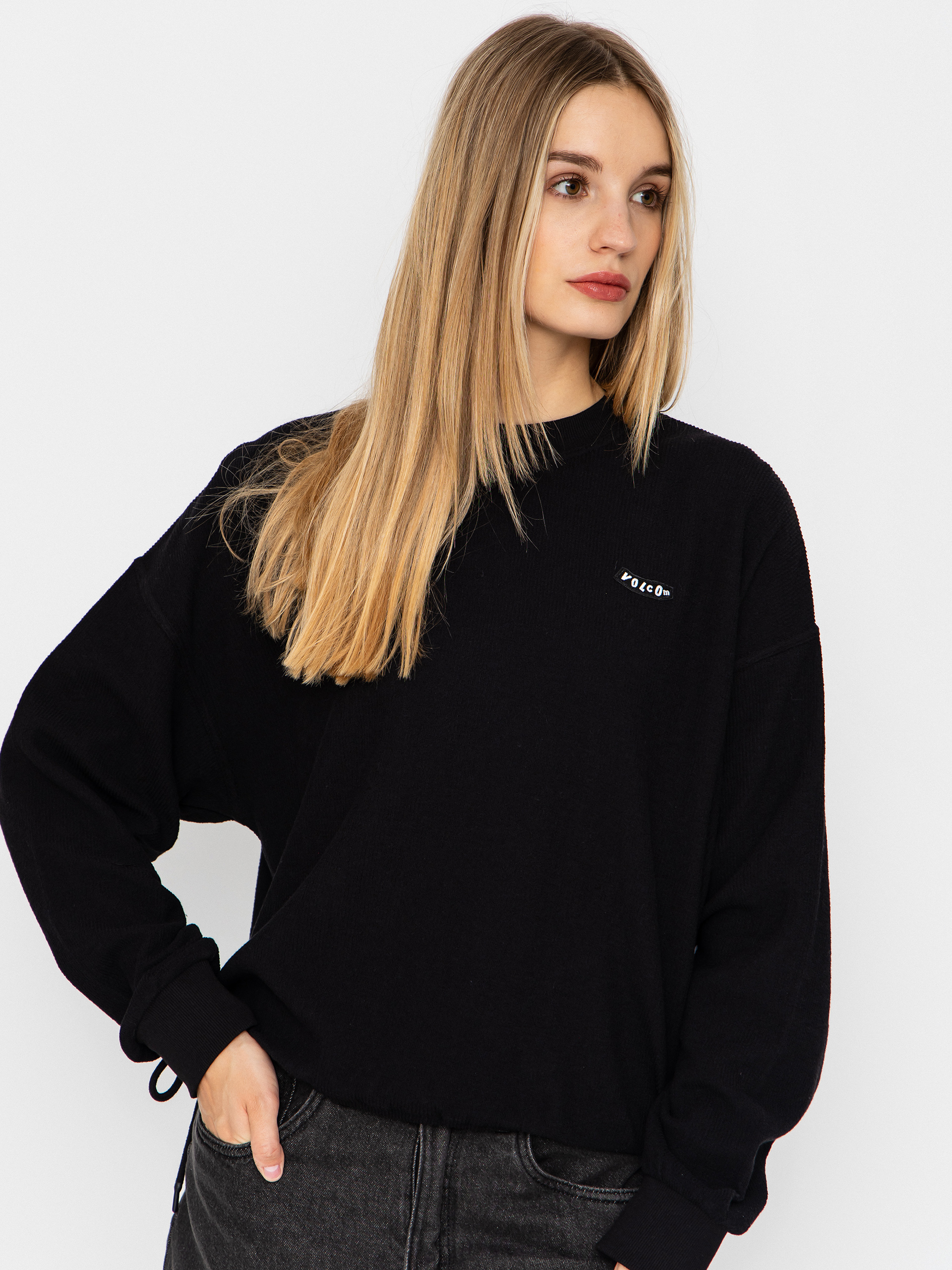 Volcom Sweeterry Crew Wmn Pulóver (black)