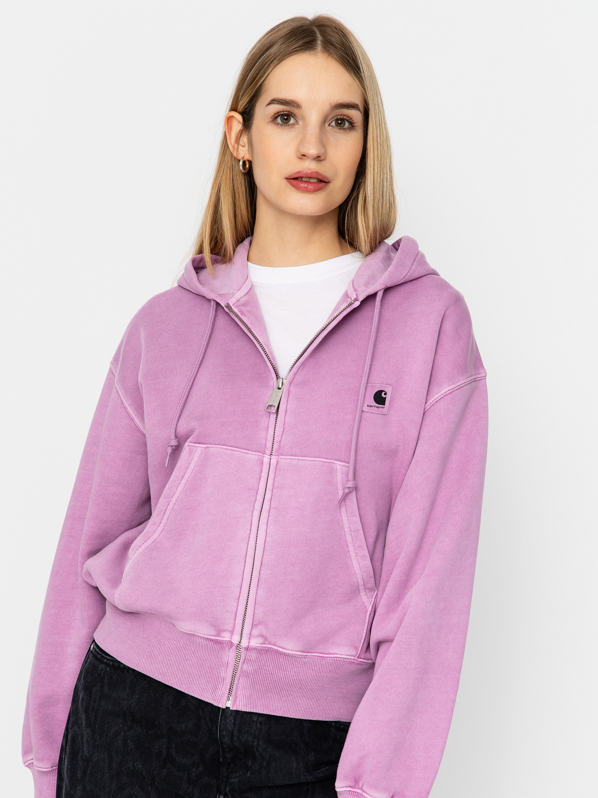 Carhartt WIP Nelson ZHD Wmn Kapucnis pulóver (gentle purple)