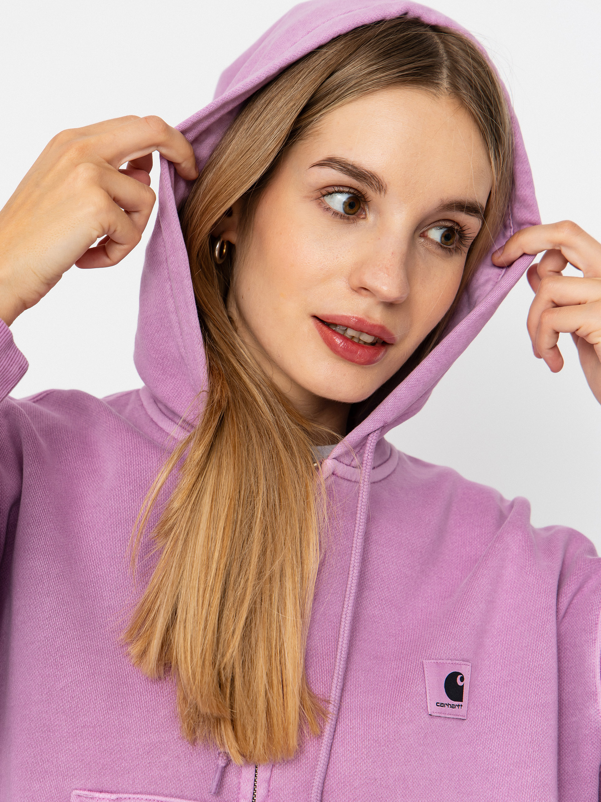 Carhartt WIP Nelson ZHD Wmn Kapucnis pulóver (gentle purple)