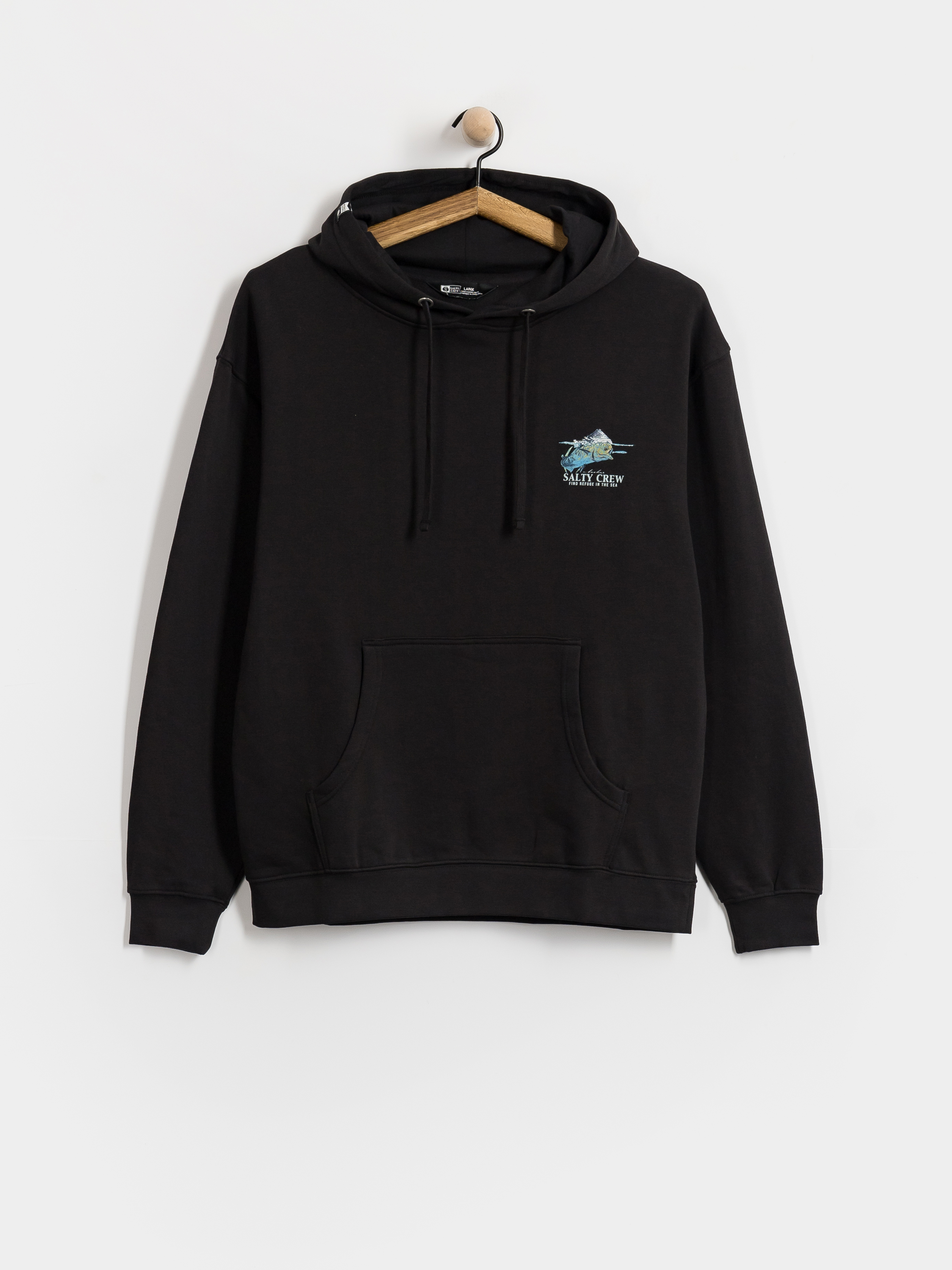 Kapucnis pulóver Salty Crew Mahi Surface HD (black)