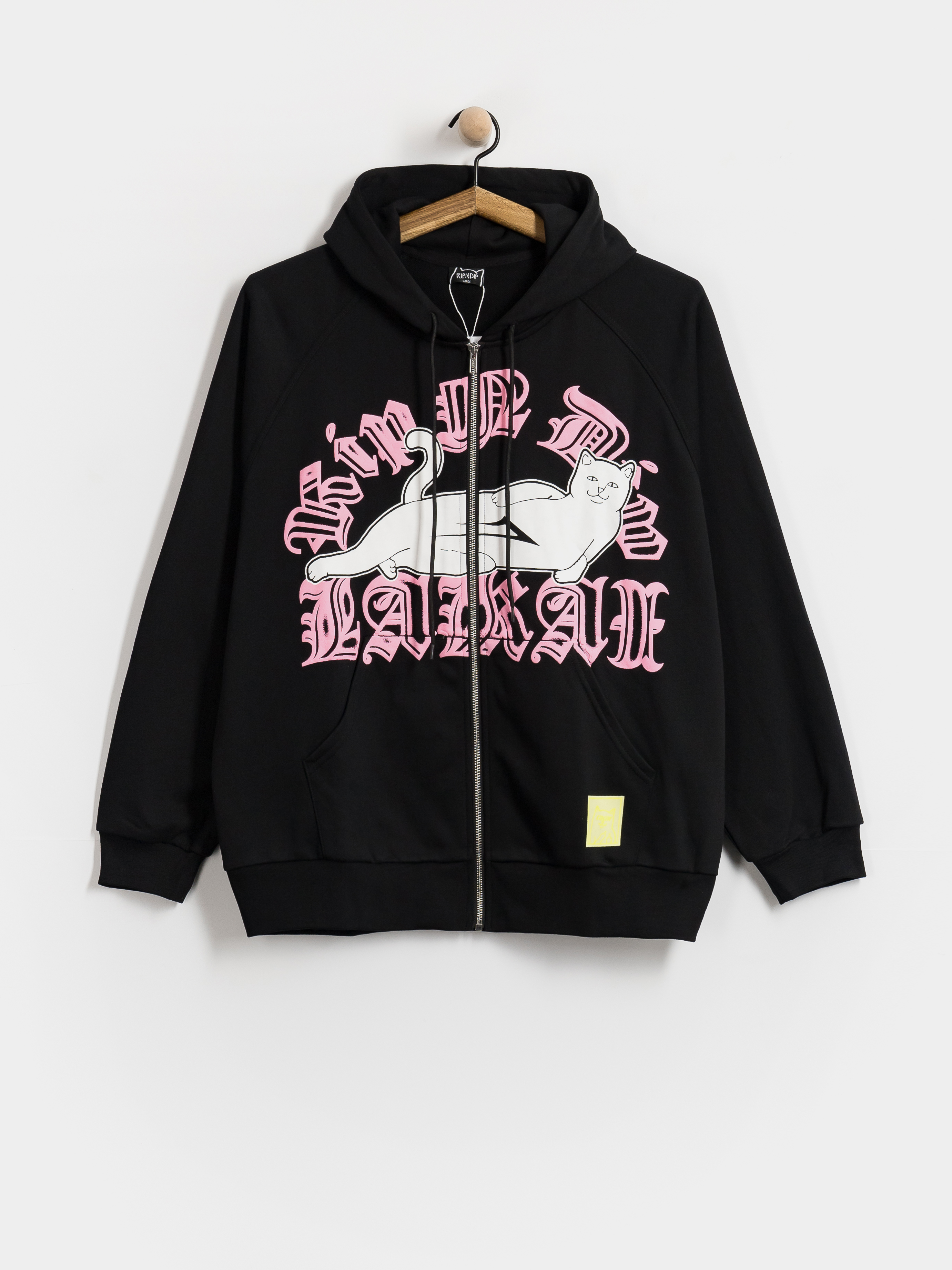 Kapucnis pulóver Lakai X Rip'N'Dip Black Flame ZHD