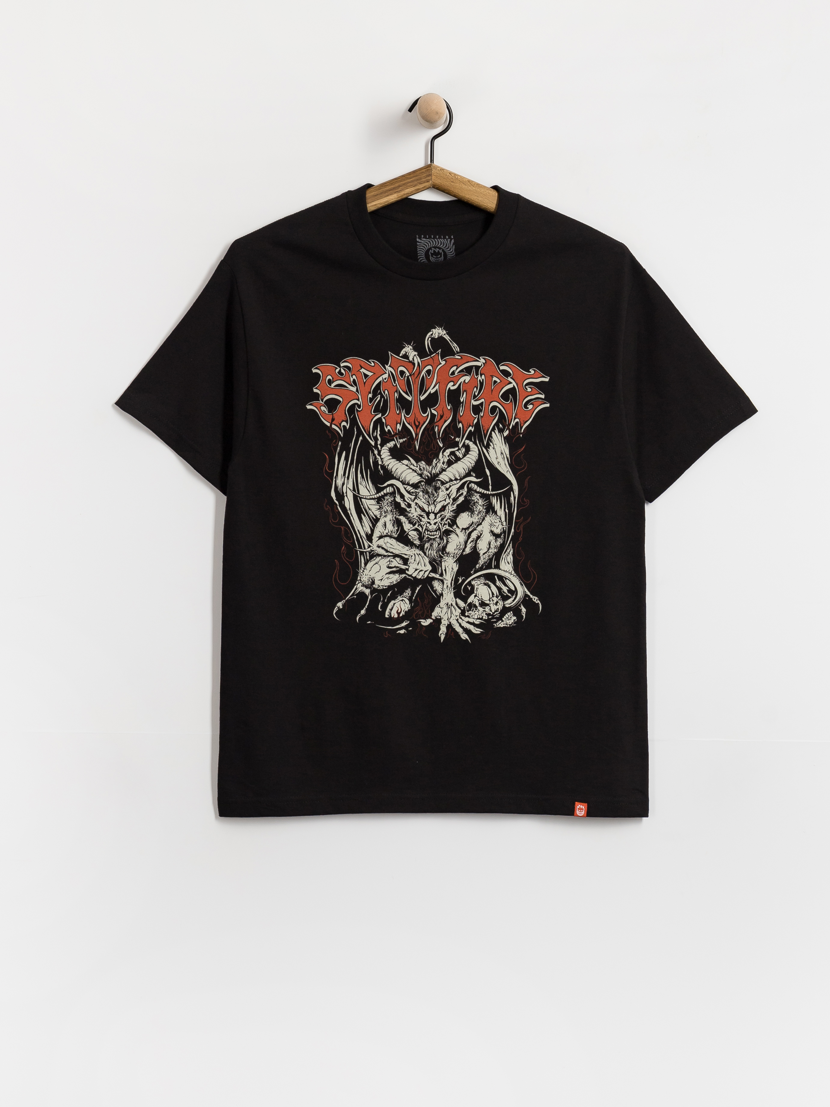 Póló Spitfire Demon (black w/multi color discharge print)