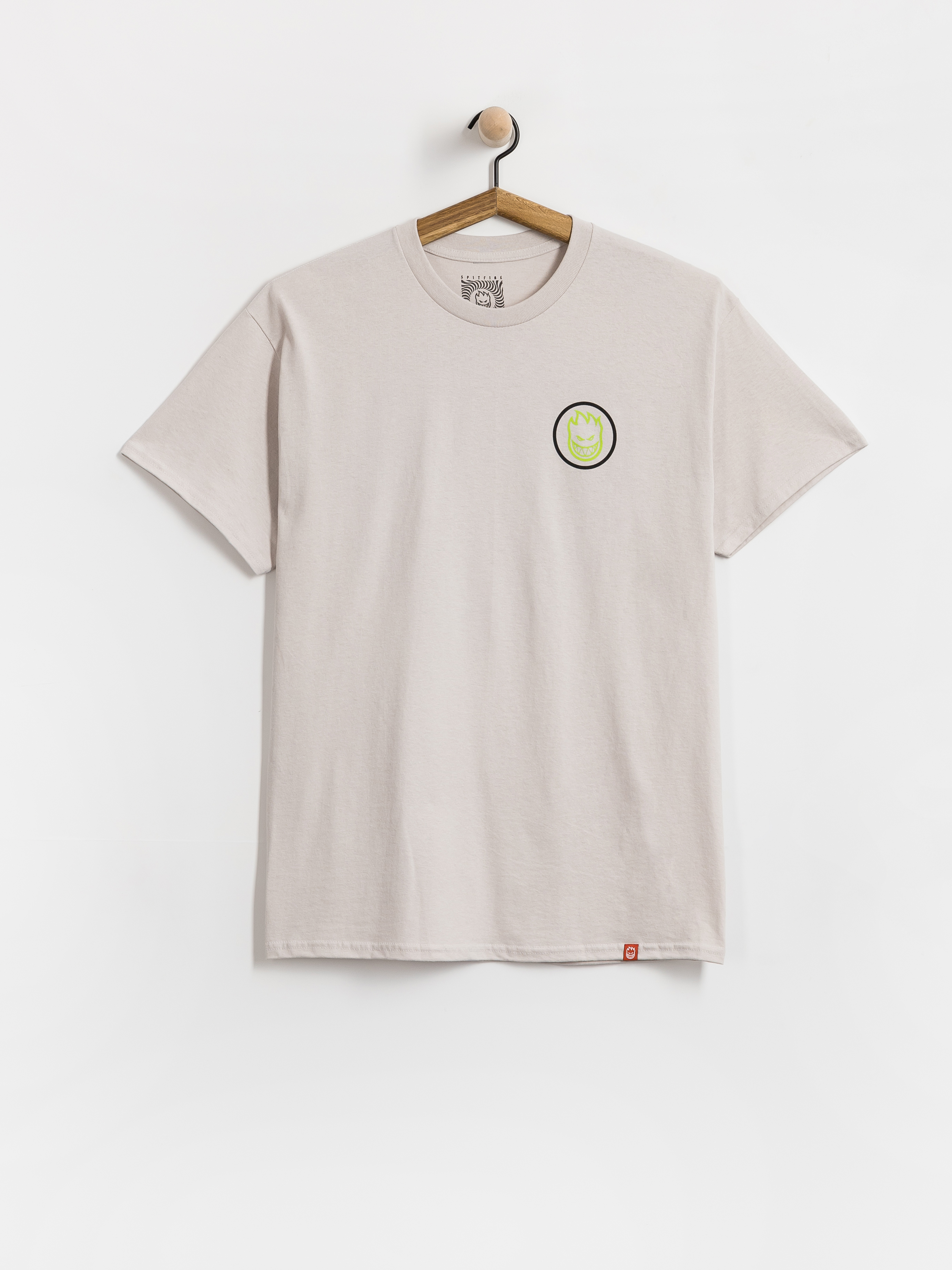 Póló Spitfire Classic Swirl Overlay (ice grey w/black green prints)