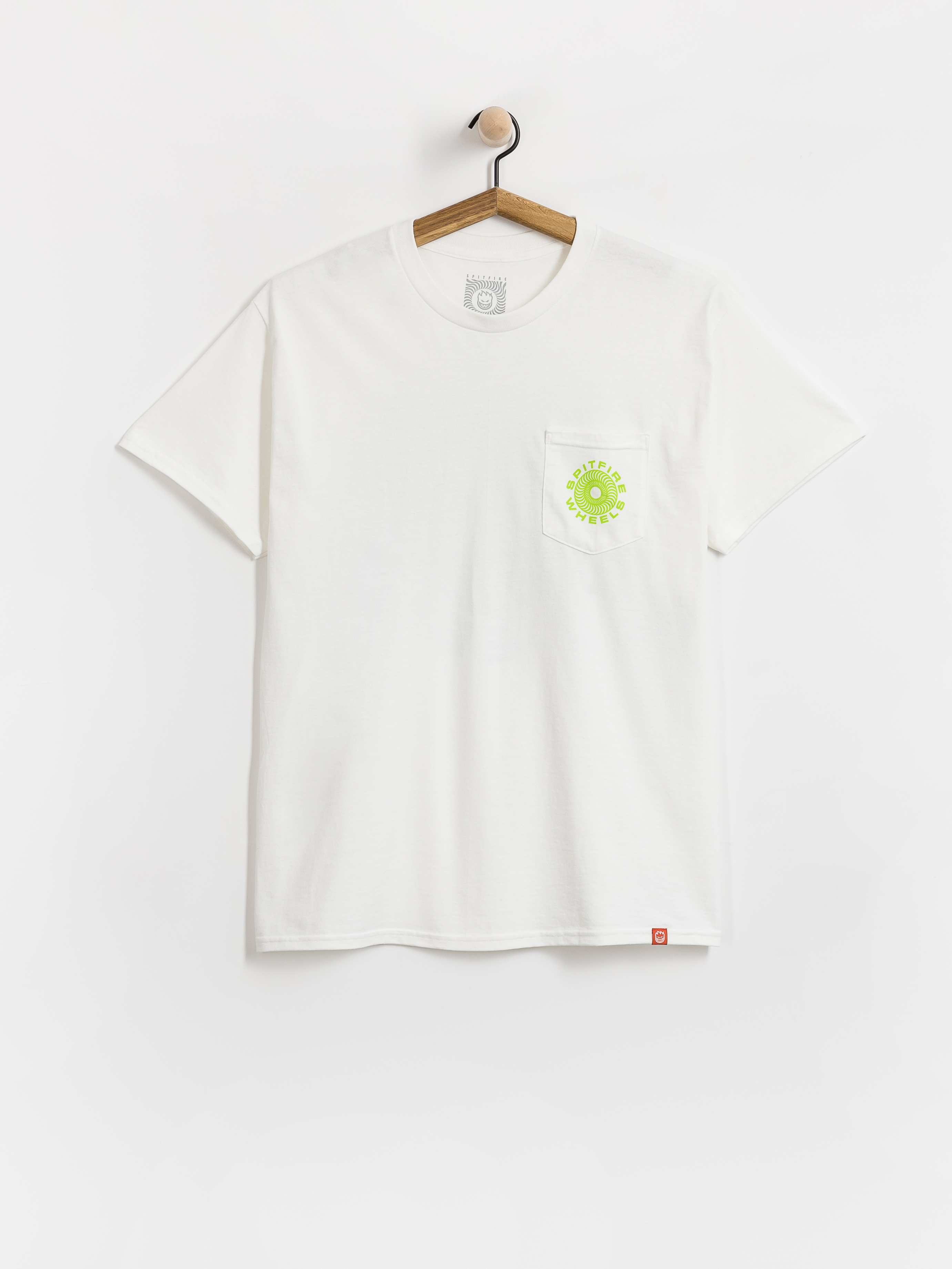 Póló Spitfire Classic 87 Swirl Fill (white w/green black prints)