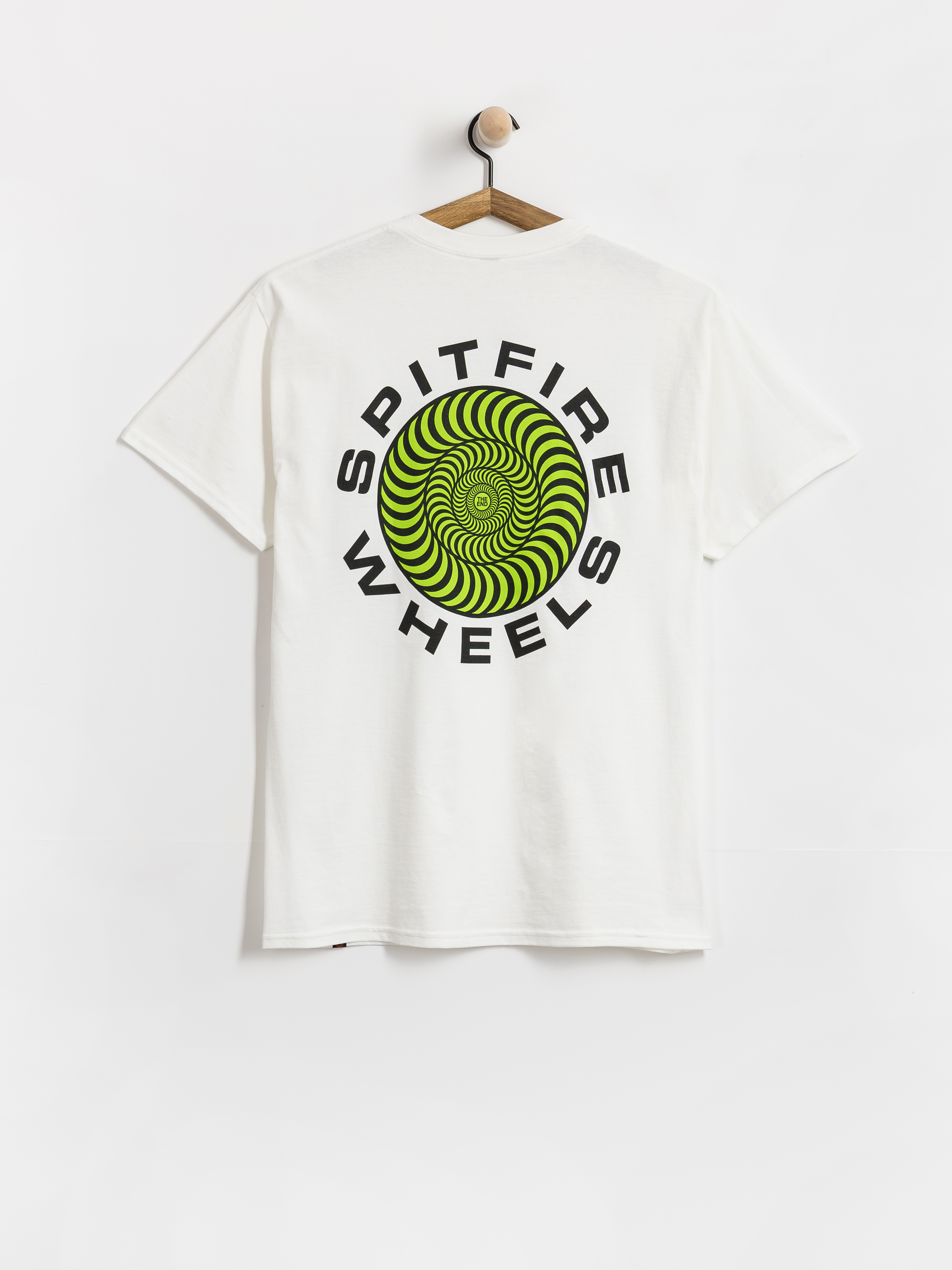 Póló Spitfire Classic 87 Swirl Fill (white w/green black prints)