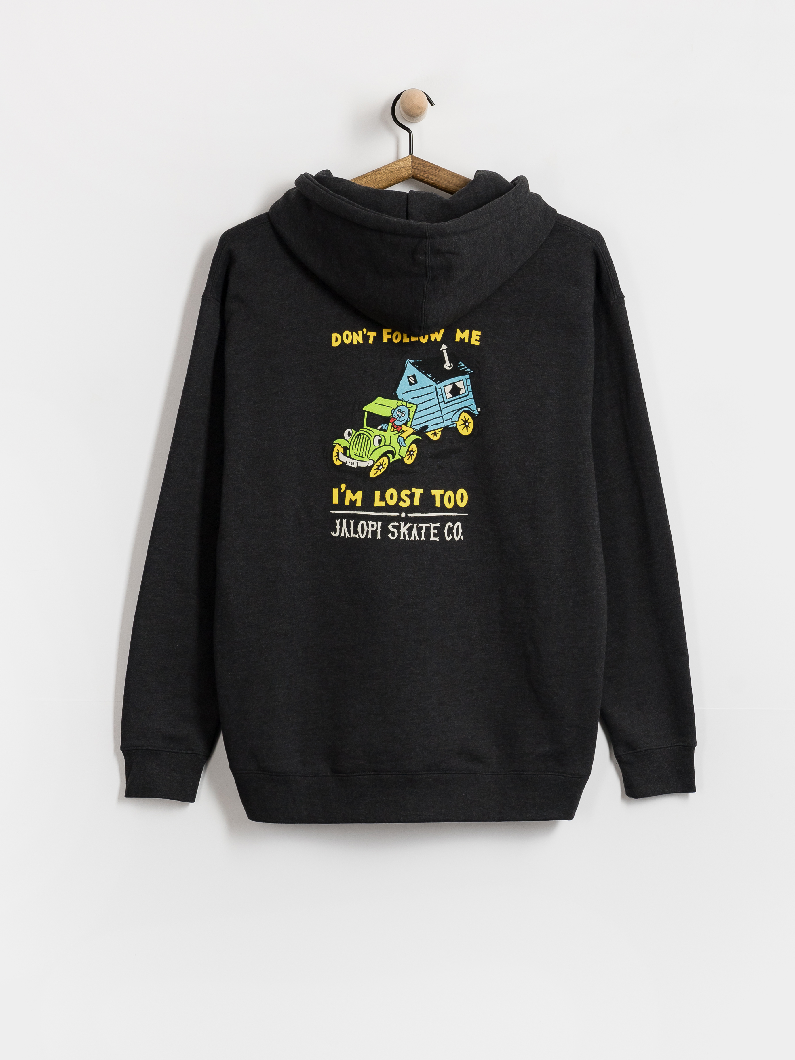 Kapucnis pulóver Antihero Jalopi Returns HD (charcoal heather w/multi color prints)