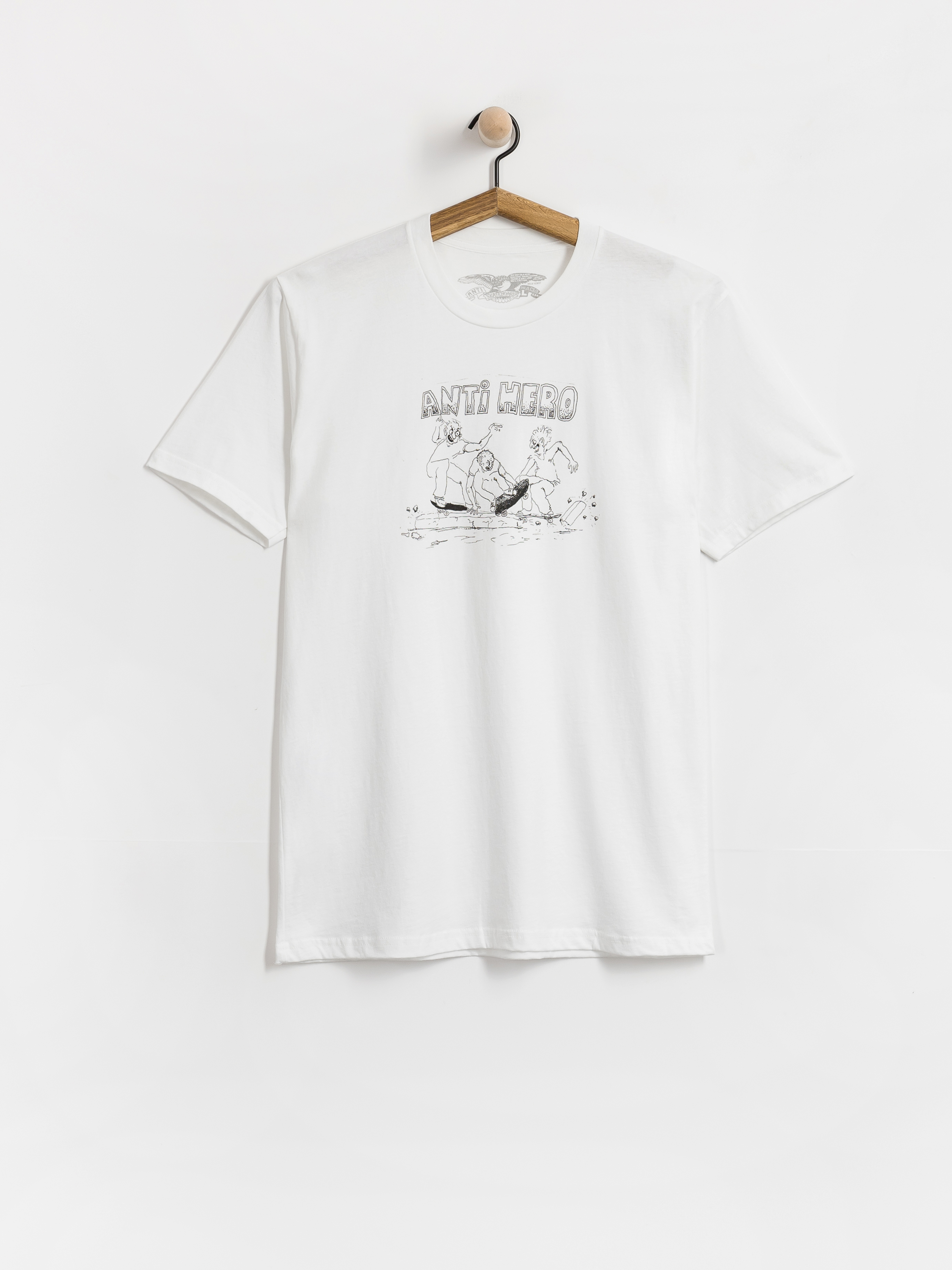 Póló Antihero Curb Pit (white w/black print)
