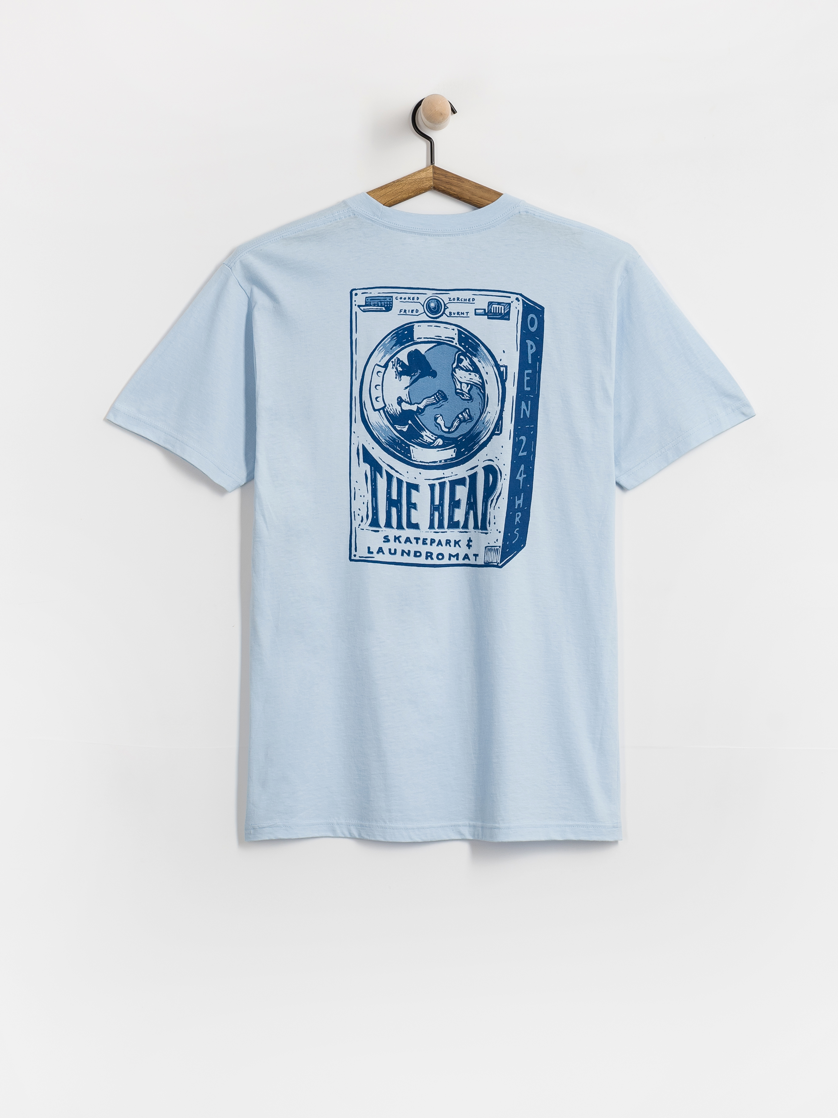 Póló Antihero The Heap (powder blue w/dk blue prints)