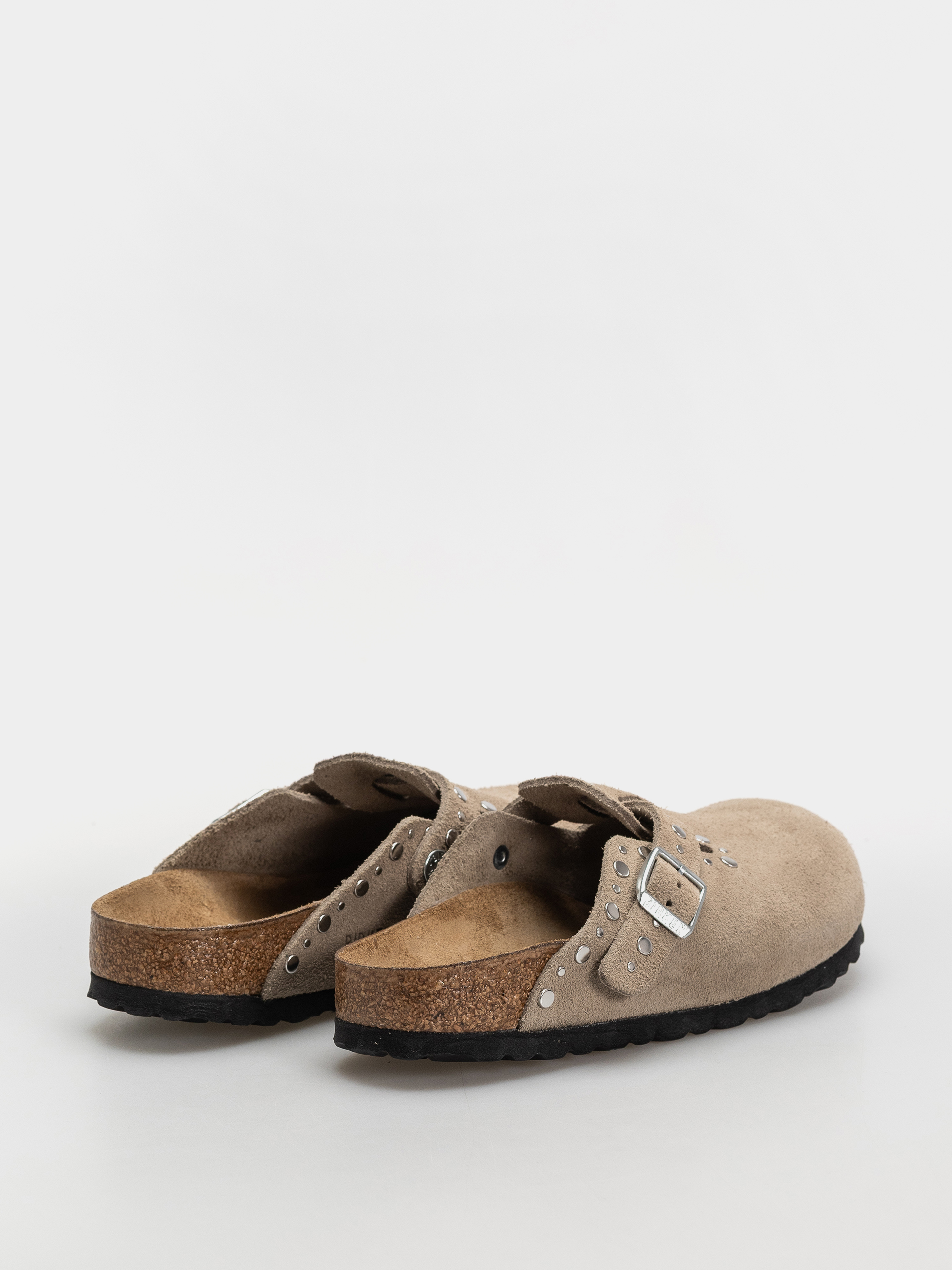 Flip-flop papucsok Birkenstock Boston Rivets Suede Leather Narrow Wmn (taupe)