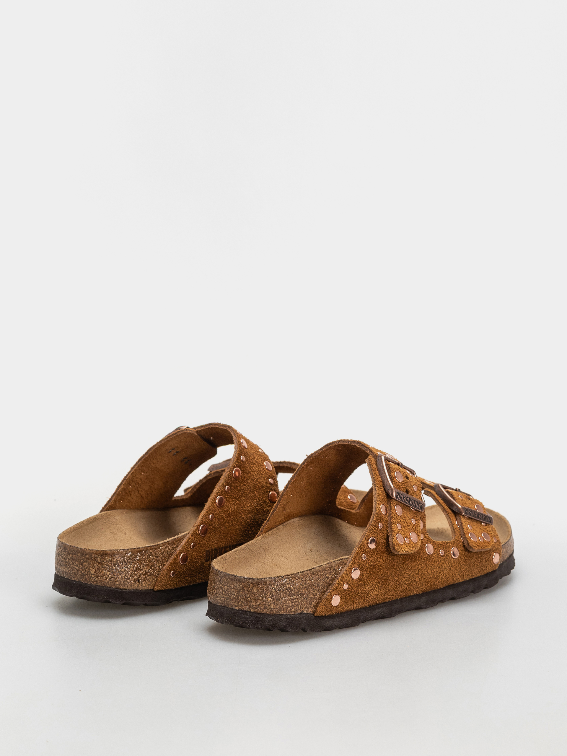 Flip-flop papucsok Birkenstock Arizona Rivets Suede Leather Narrow Wmn (mink)