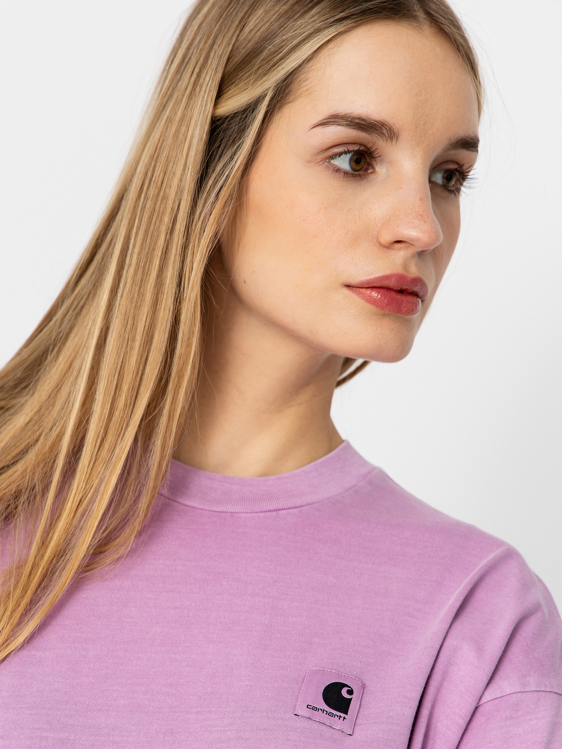 Póló Carhartt WIP Nelson Wmn (gentle purple)