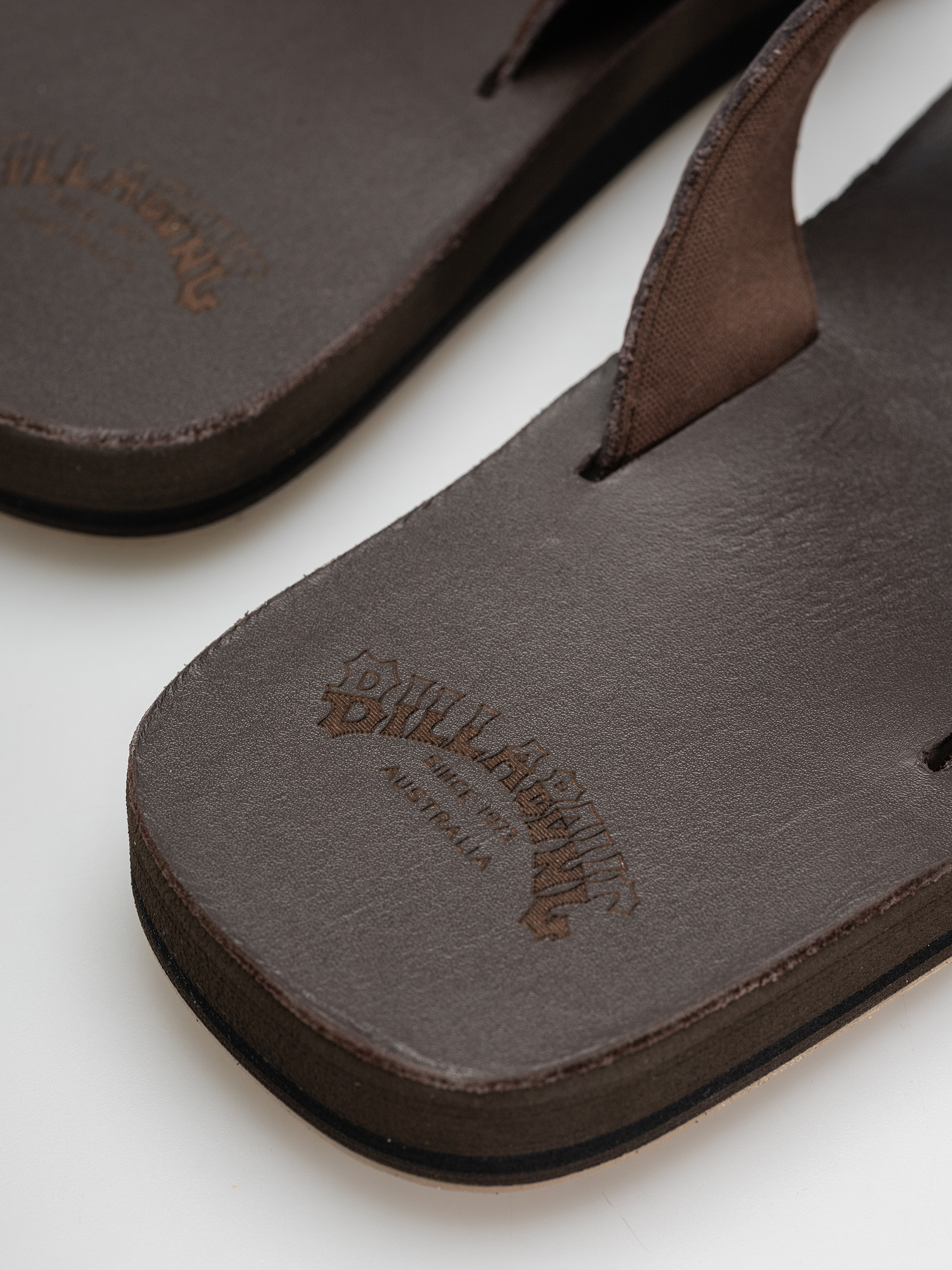 Billabong Mojave Leather Flip-flop papucsok (dark brown)