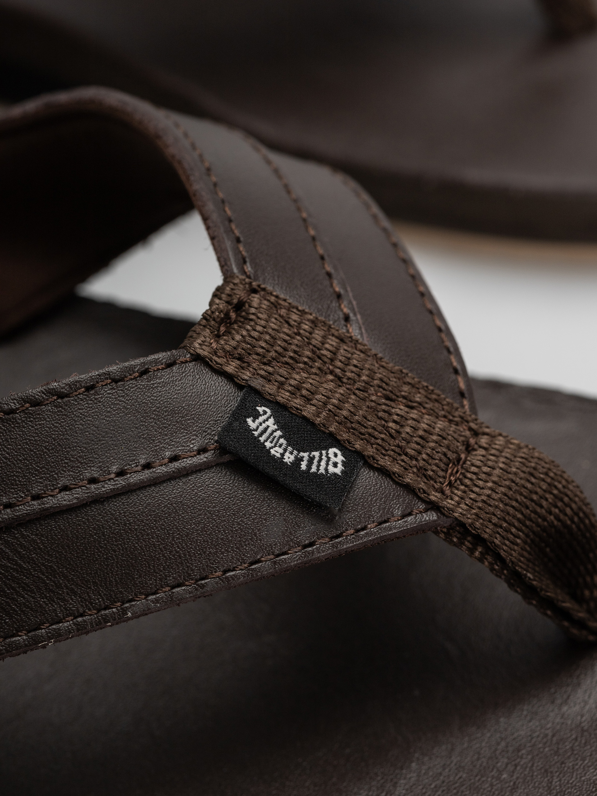 Billabong Mojave Leather Flip-flop papucsok (dark brown)