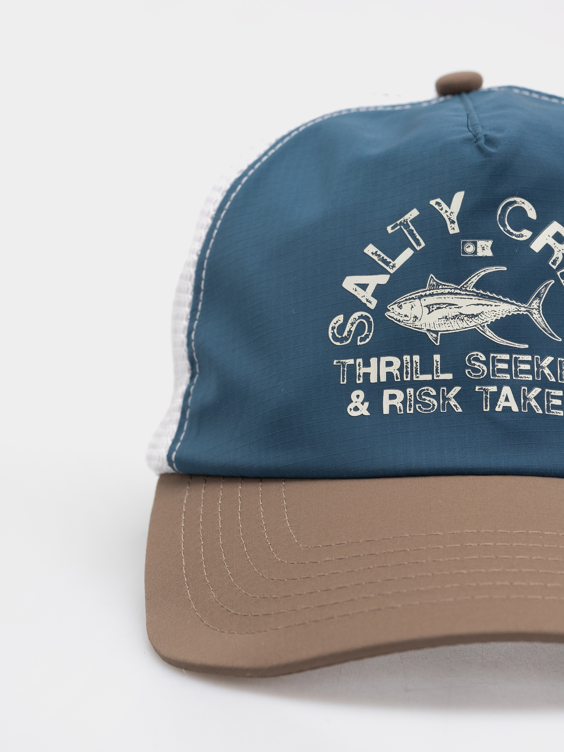 Baseball sapka Salty Crew Stamped Trucker (deep ocean/brown)