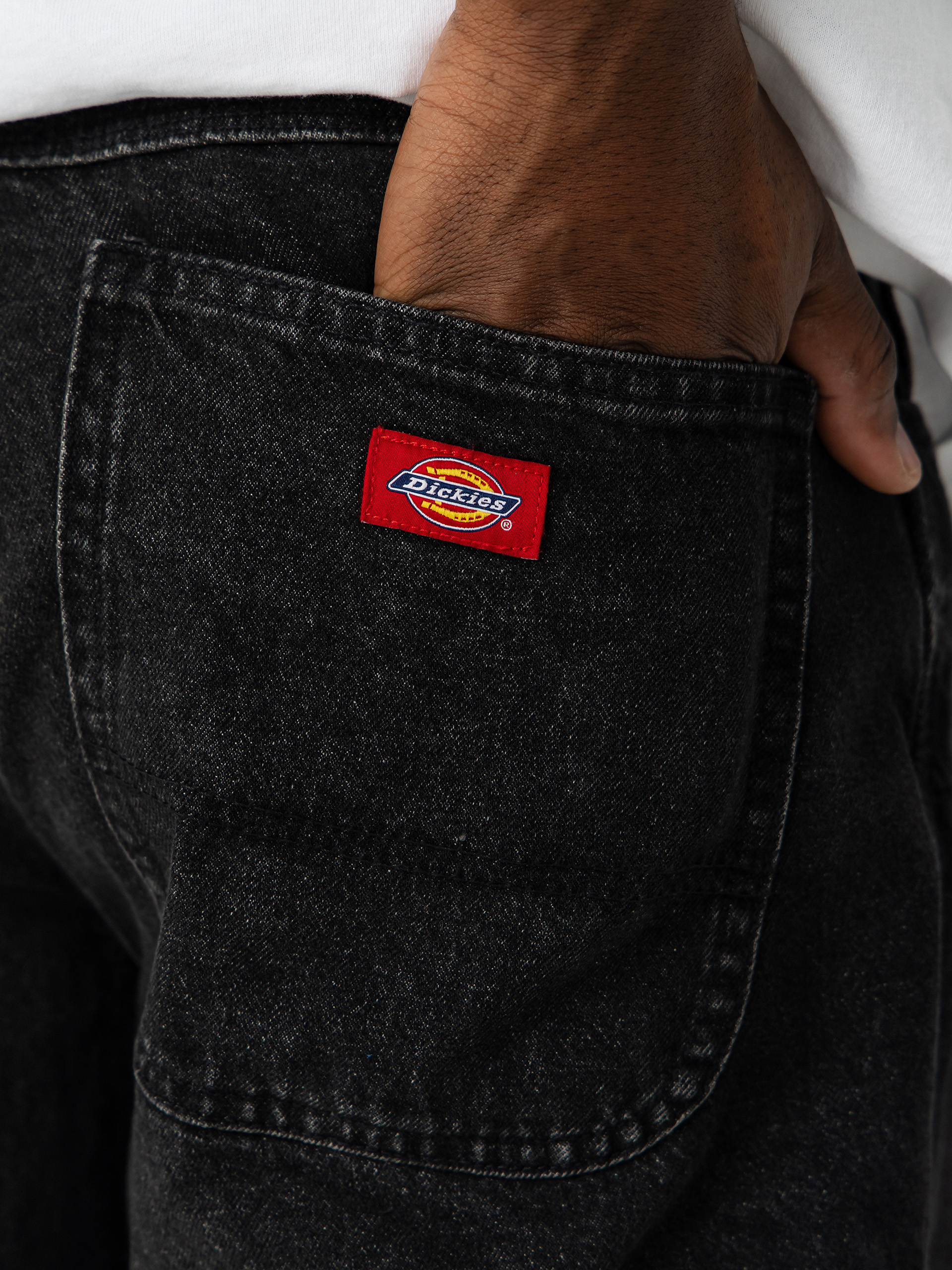 Dickies 958 Baggy Tapered Work Kisnadrág (black wash faded)
