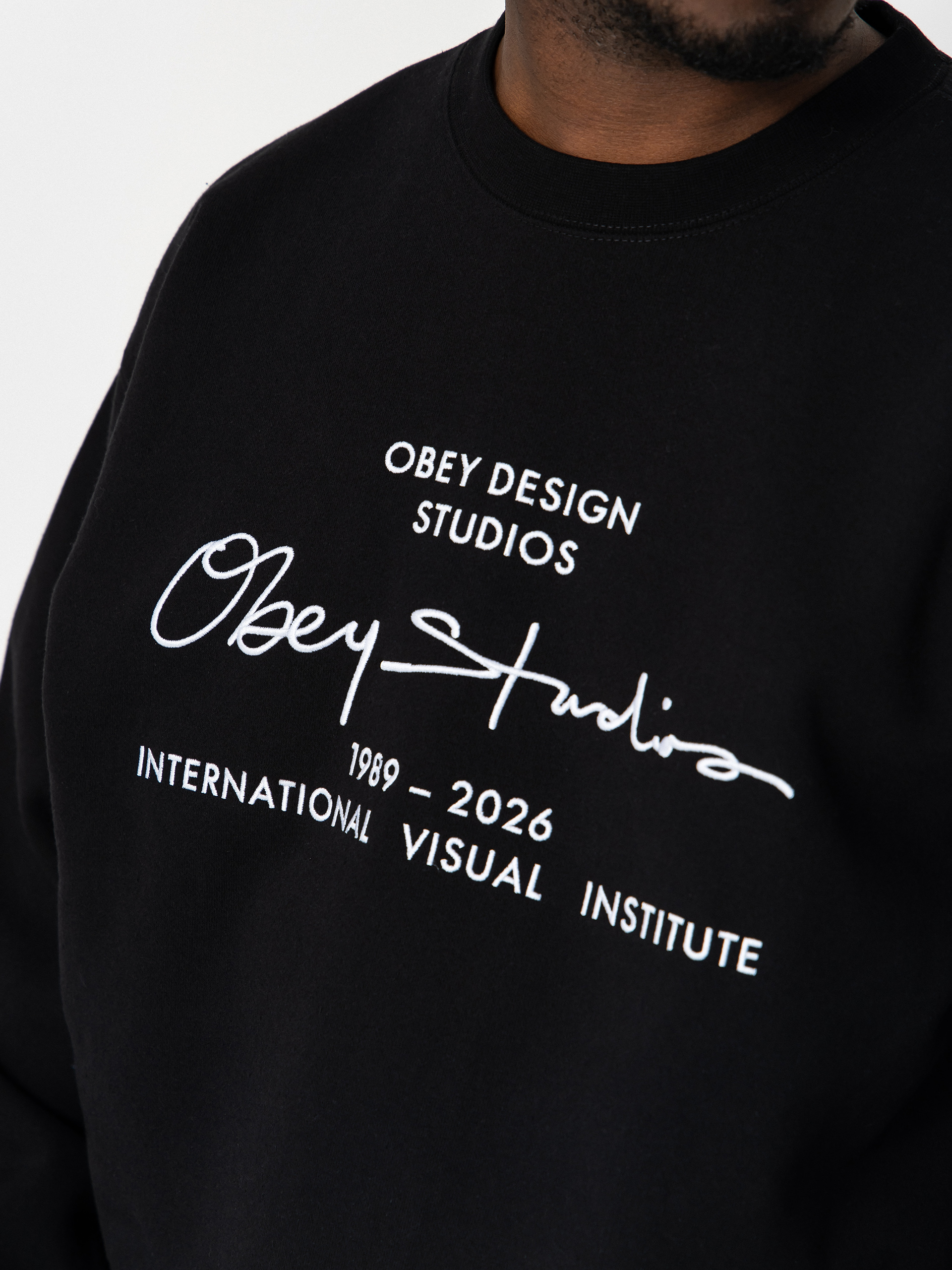 OBEY Signature Pulóver (black)