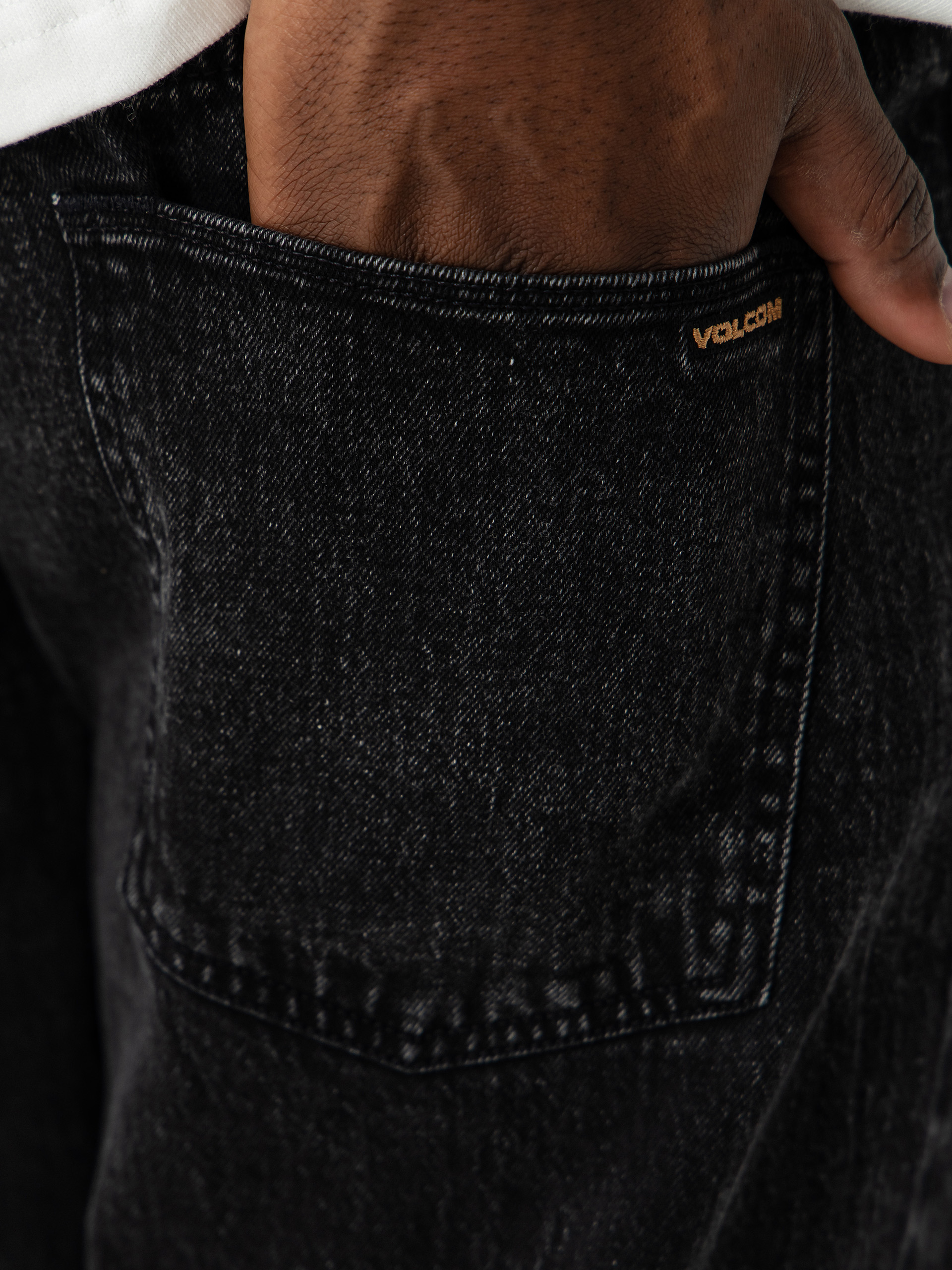 Volcom Fivedown Kisnadrág (blackity black)
