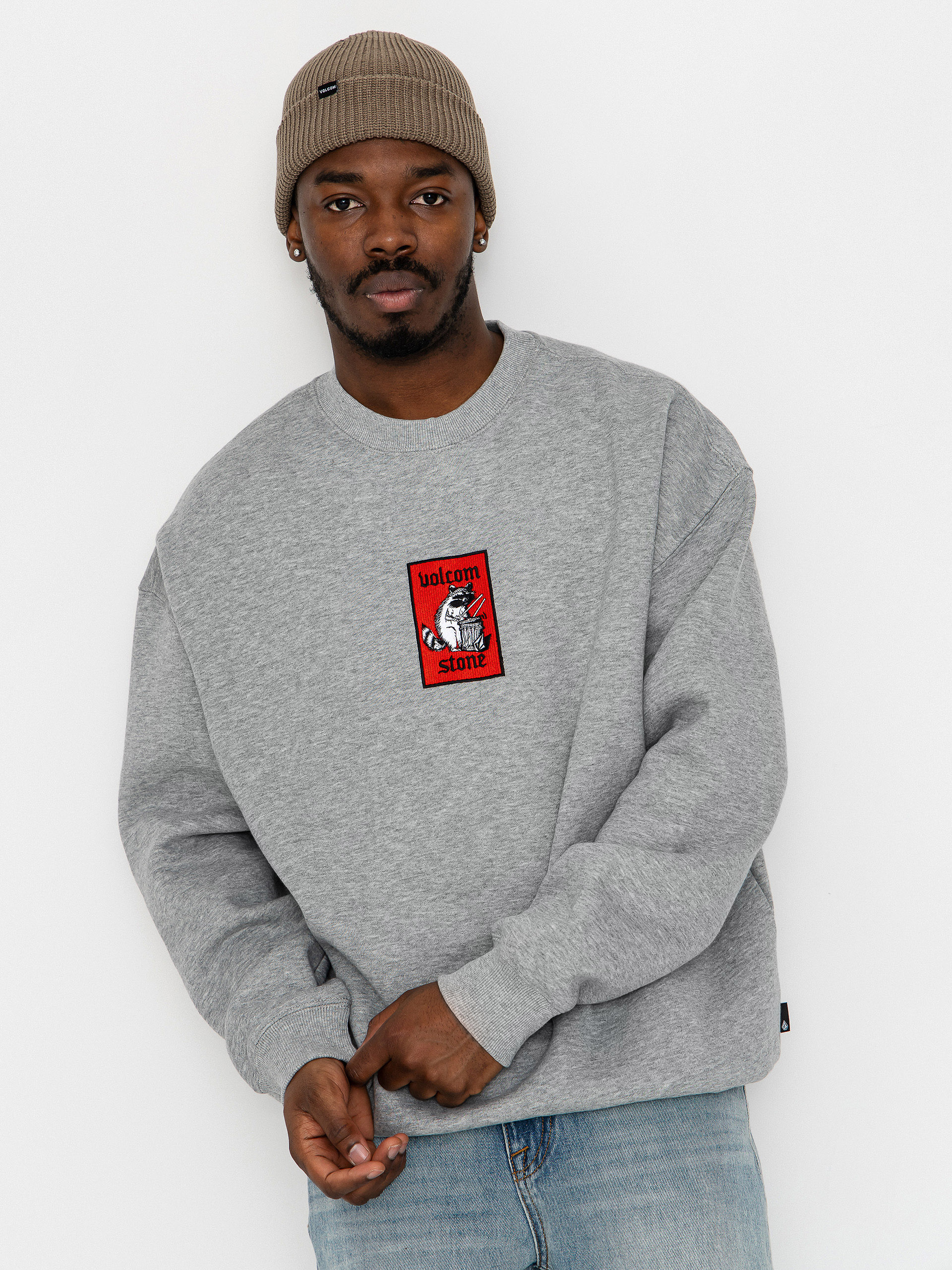 Volcom Rockout Crew Pulóver (heather grey)