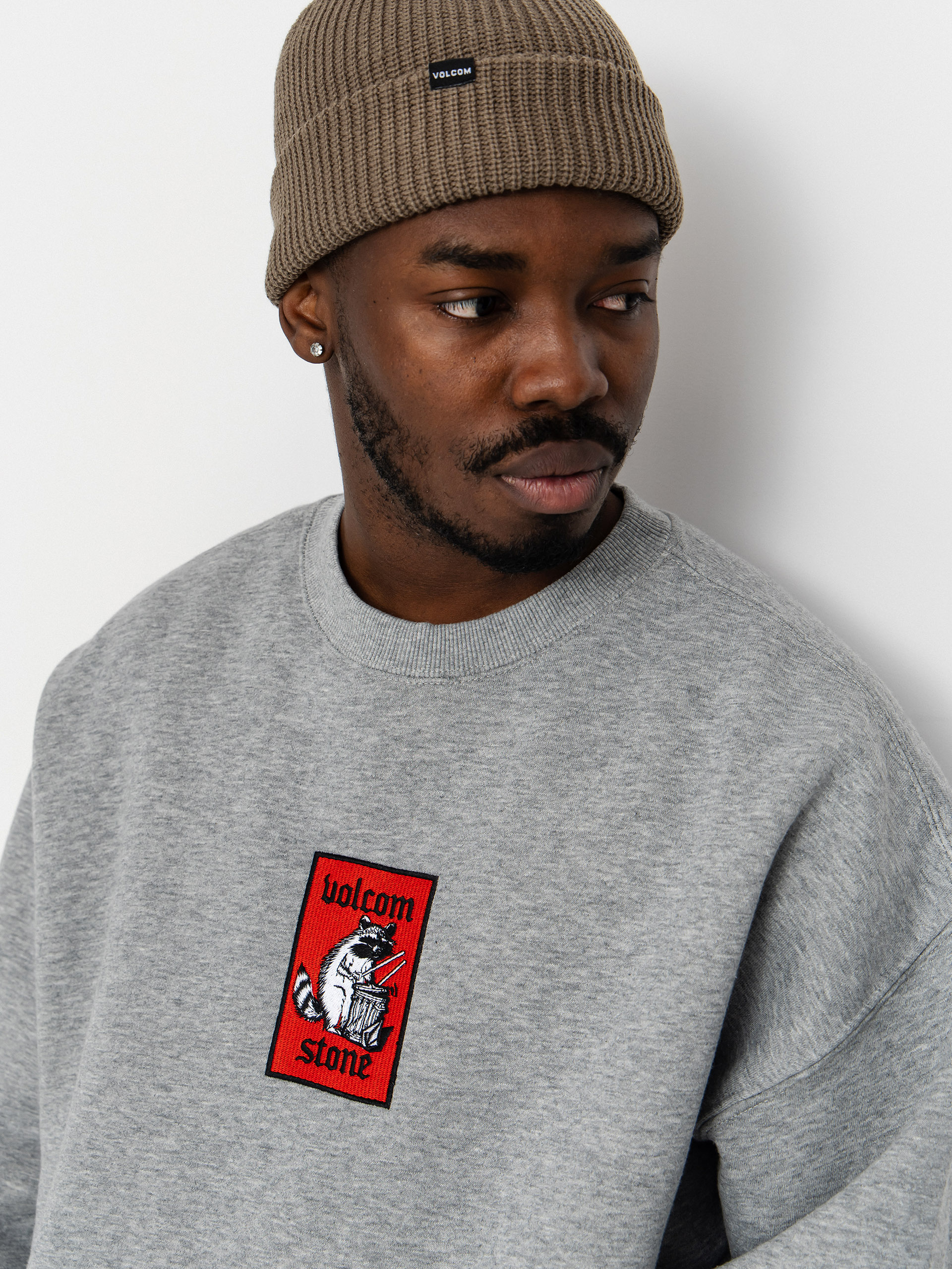 Volcom Rockout Crew Pulóver (heather grey)