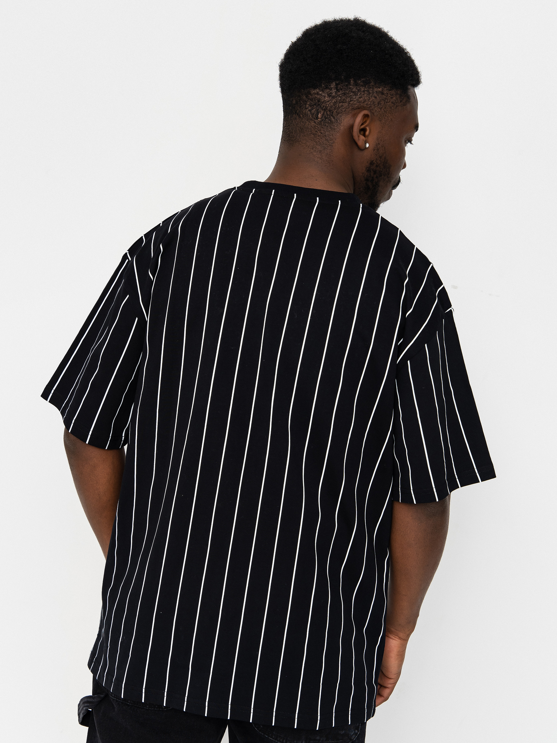 Karl Kani Small Signature Pinstripe Póló (black/white)