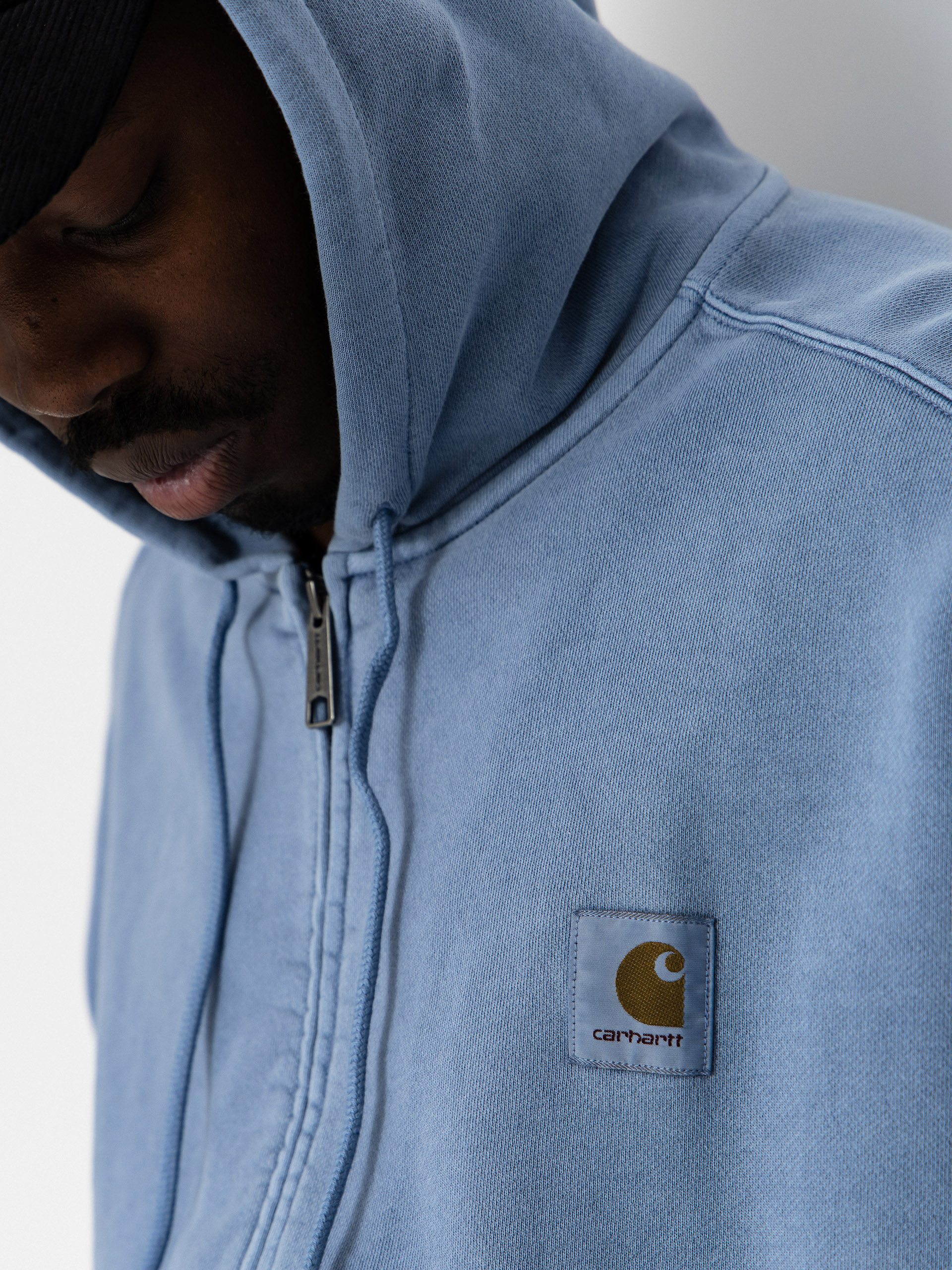 Carhartt WIP Nelson ZHD Kapucnis pulóver (gentle blue)