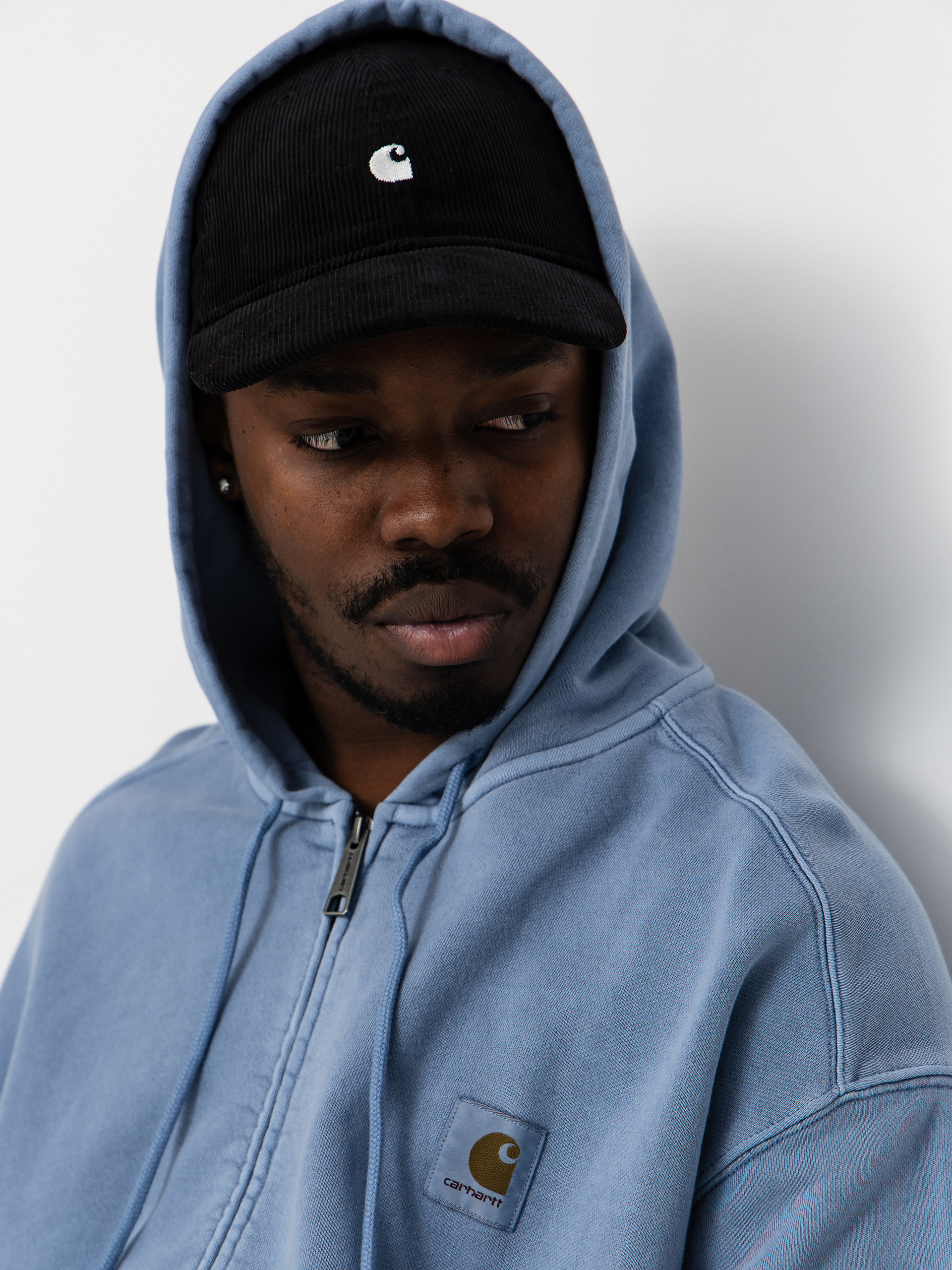 Carhartt WIP Nelson ZHD Kapucnis pulóver (gentle blue)