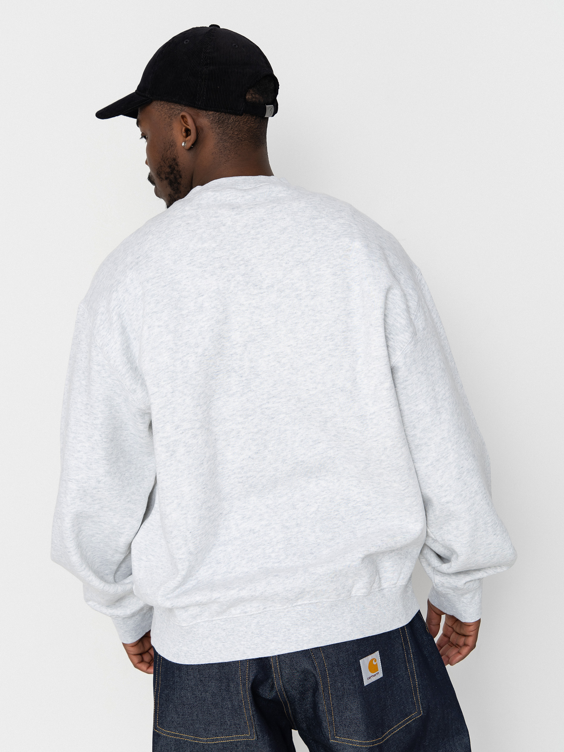 Carhartt WIP WIP Label Pulóver (ash heather)