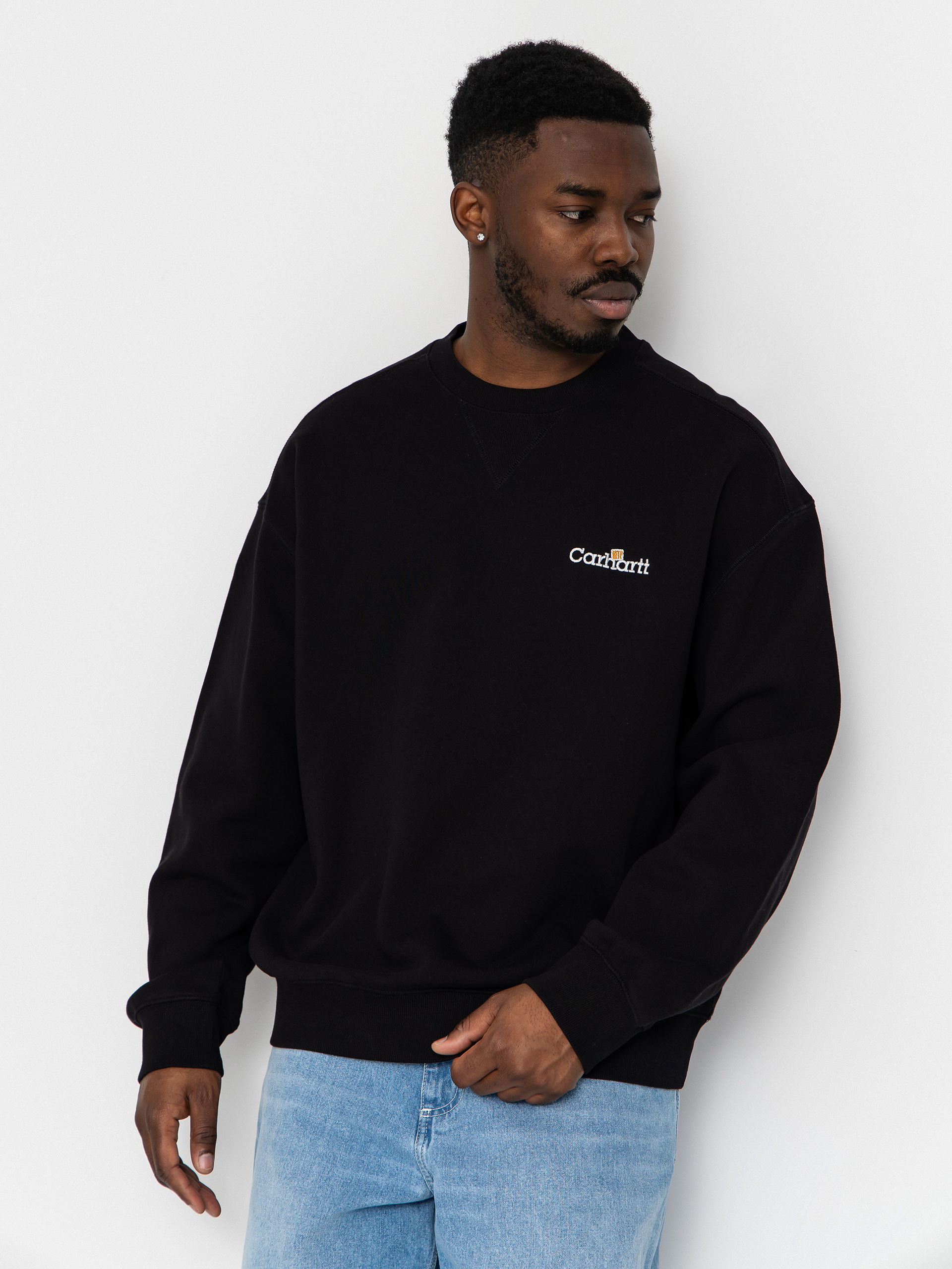 Carhartt WIP WIP Label Pulu00f3ver (black)