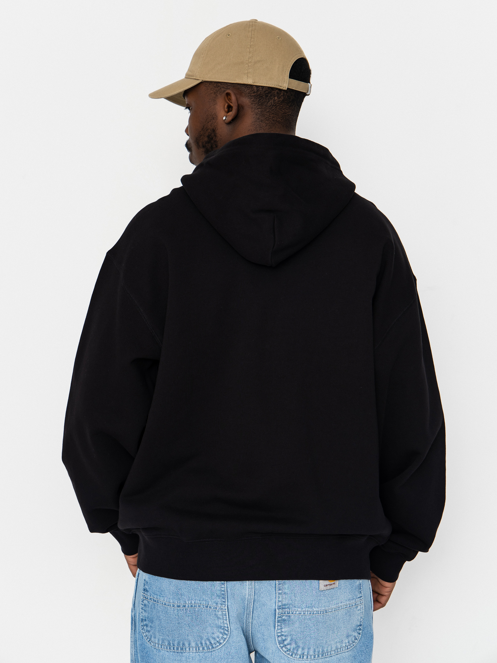 Carhartt WIP WIP Label ZHD Kapucnis pulóver (black)