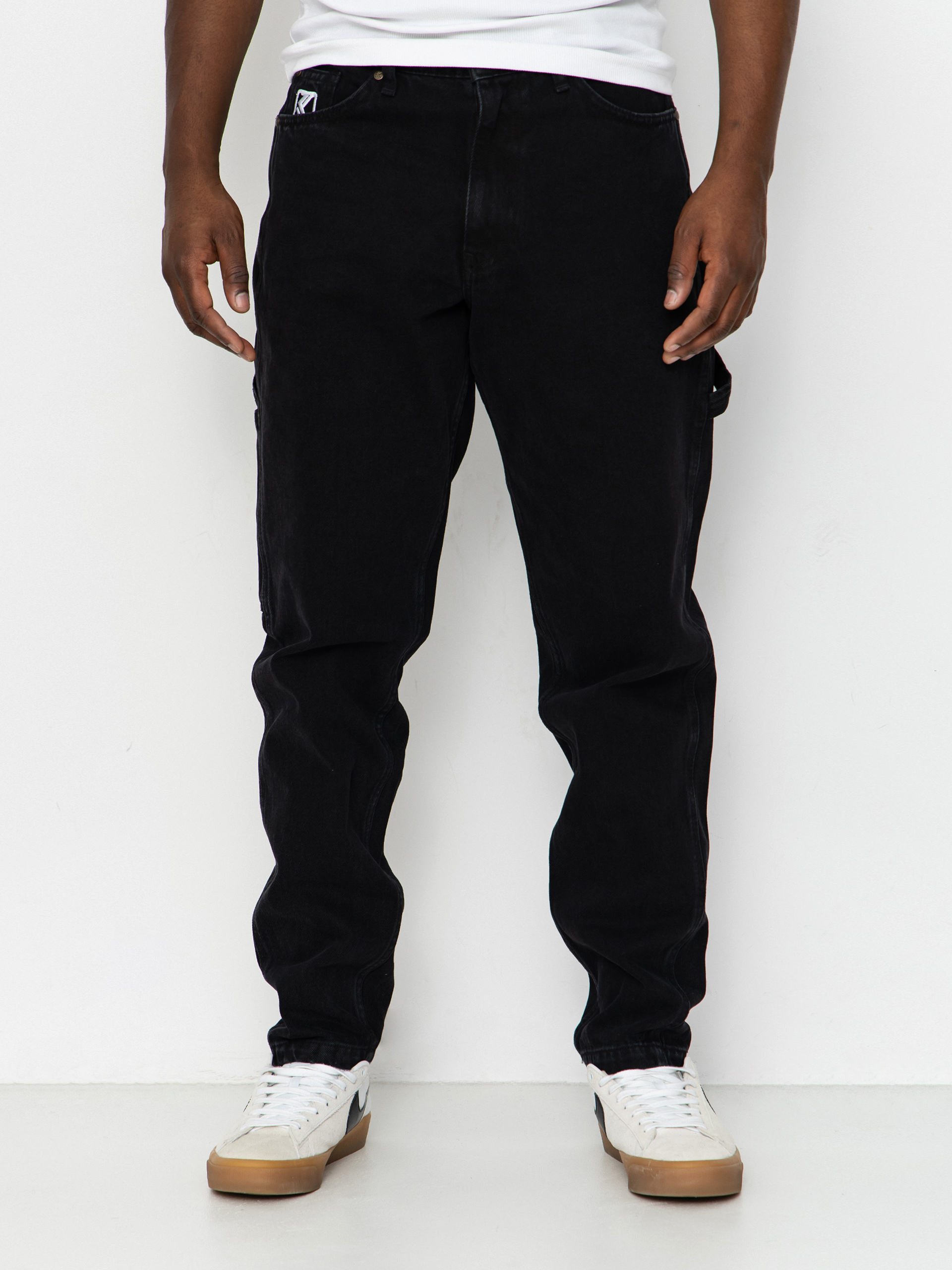 Karl Kani Retro Tapered Workwear Denim Kisnadrág (vintage black)