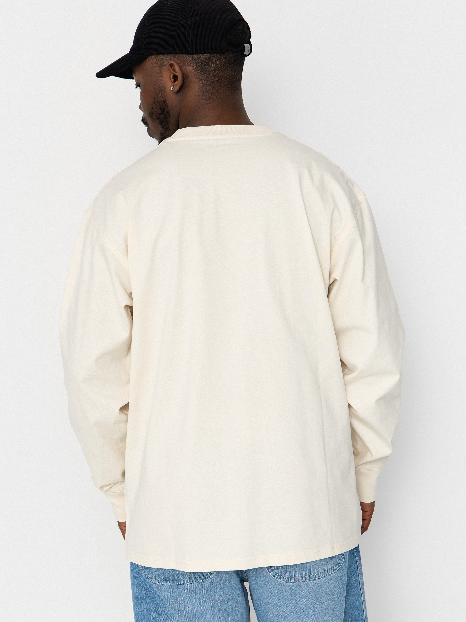 Hosszú ujjú felső Carhartt WIP American Script (natural)
