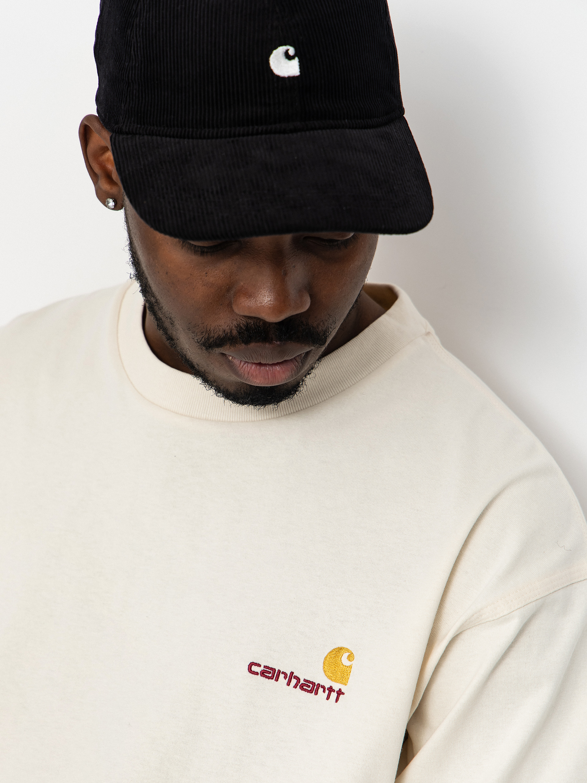 Hosszú ujjú felső Carhartt WIP American Script (natural)