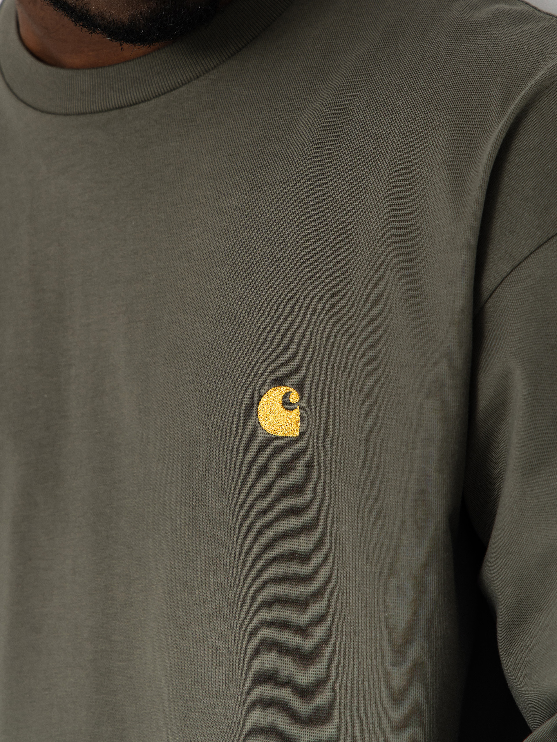 Hosszú ujjú felső Carhartt WIP Chase (leaf/gold)