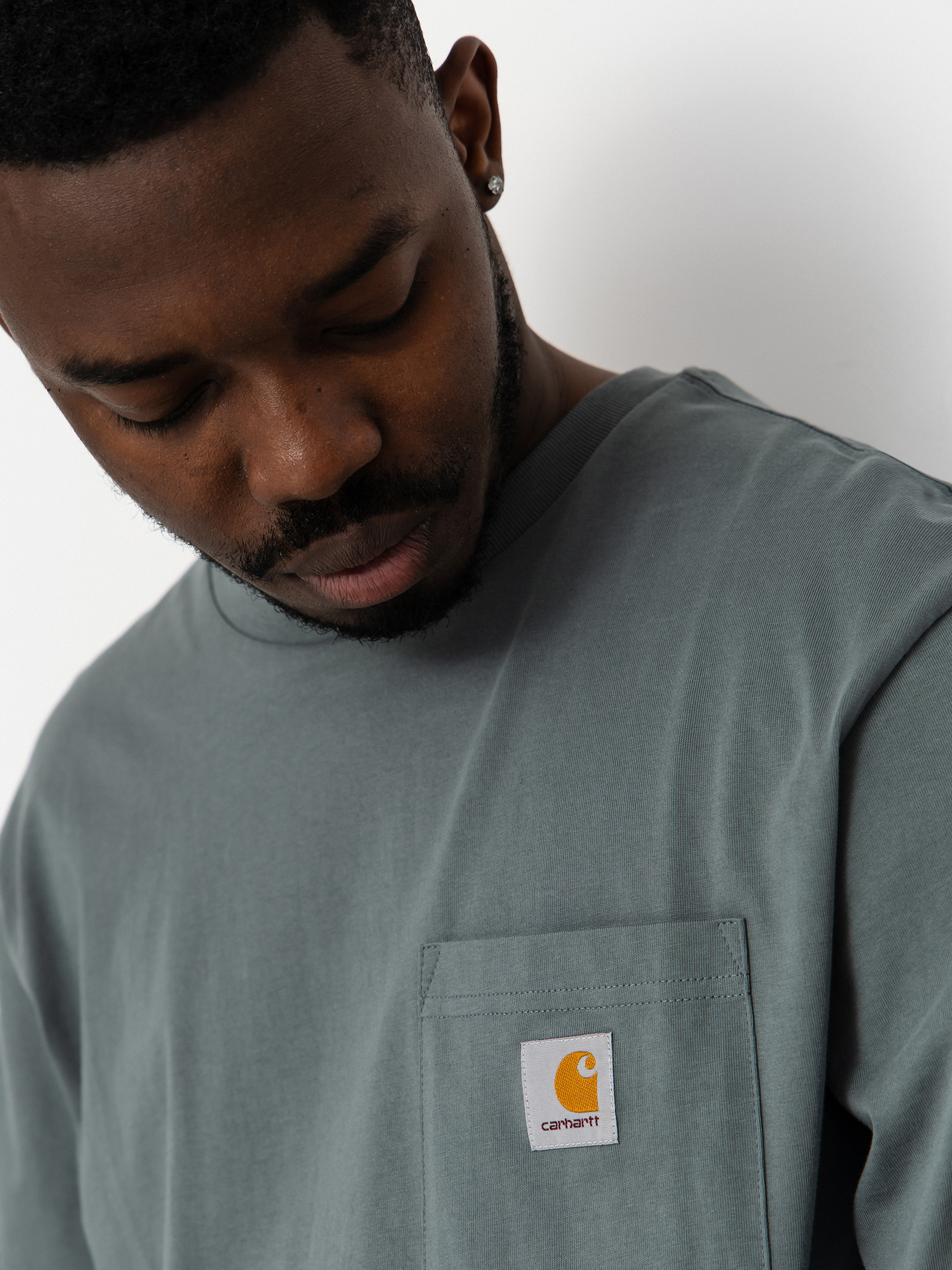 Hosszú ujjú felső Carhartt WIP Pocket (velvet green)